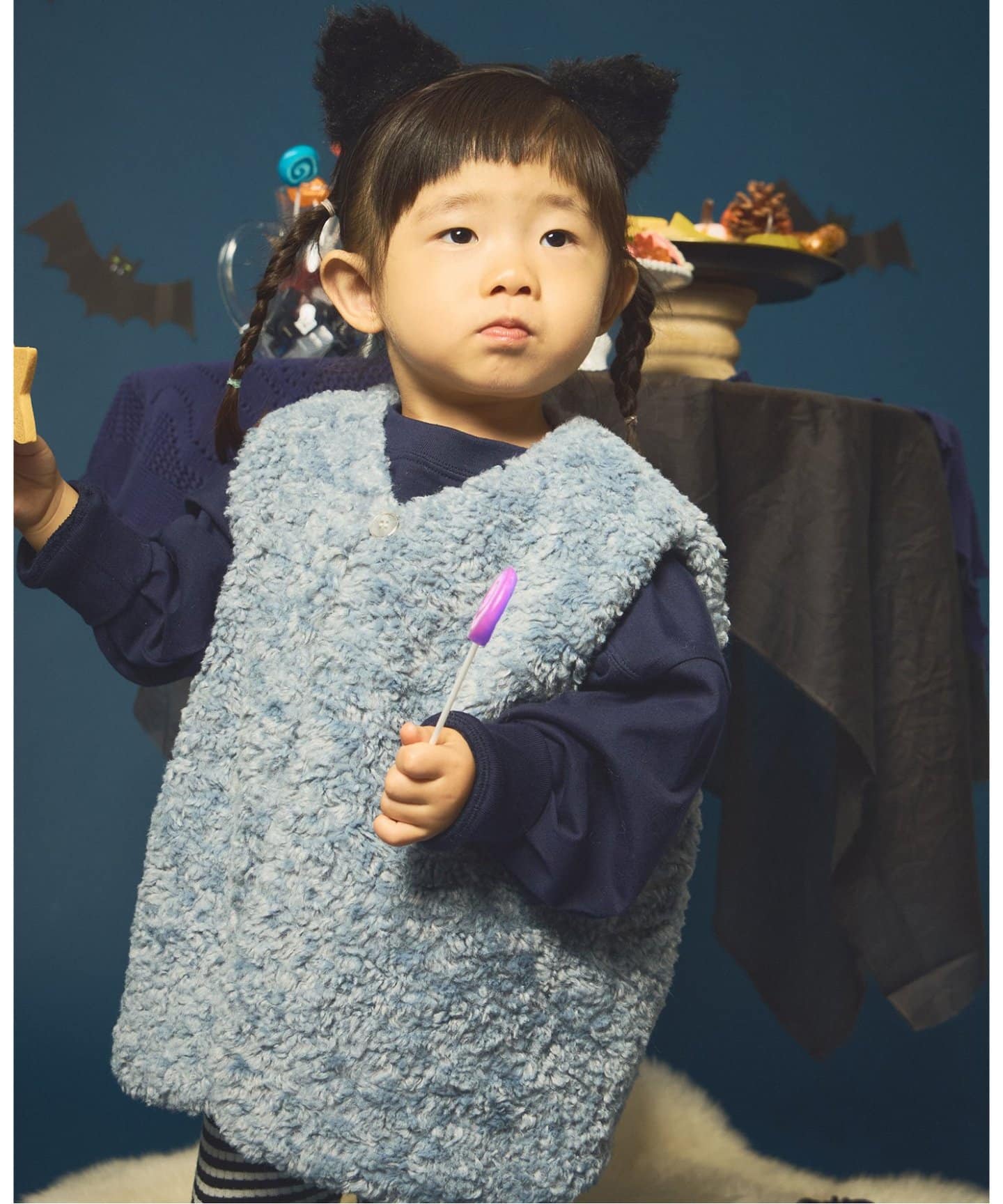 新品　ボアベスト　IENA カーリングボアベスト baby-kids(70cm-140cm)（キッズウェア
