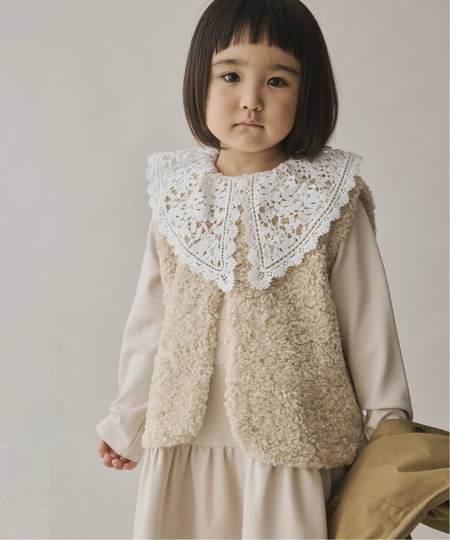 カーリングボアベスト baby-kids(70cm-140cm)（キッズウェア）｜IENA 
