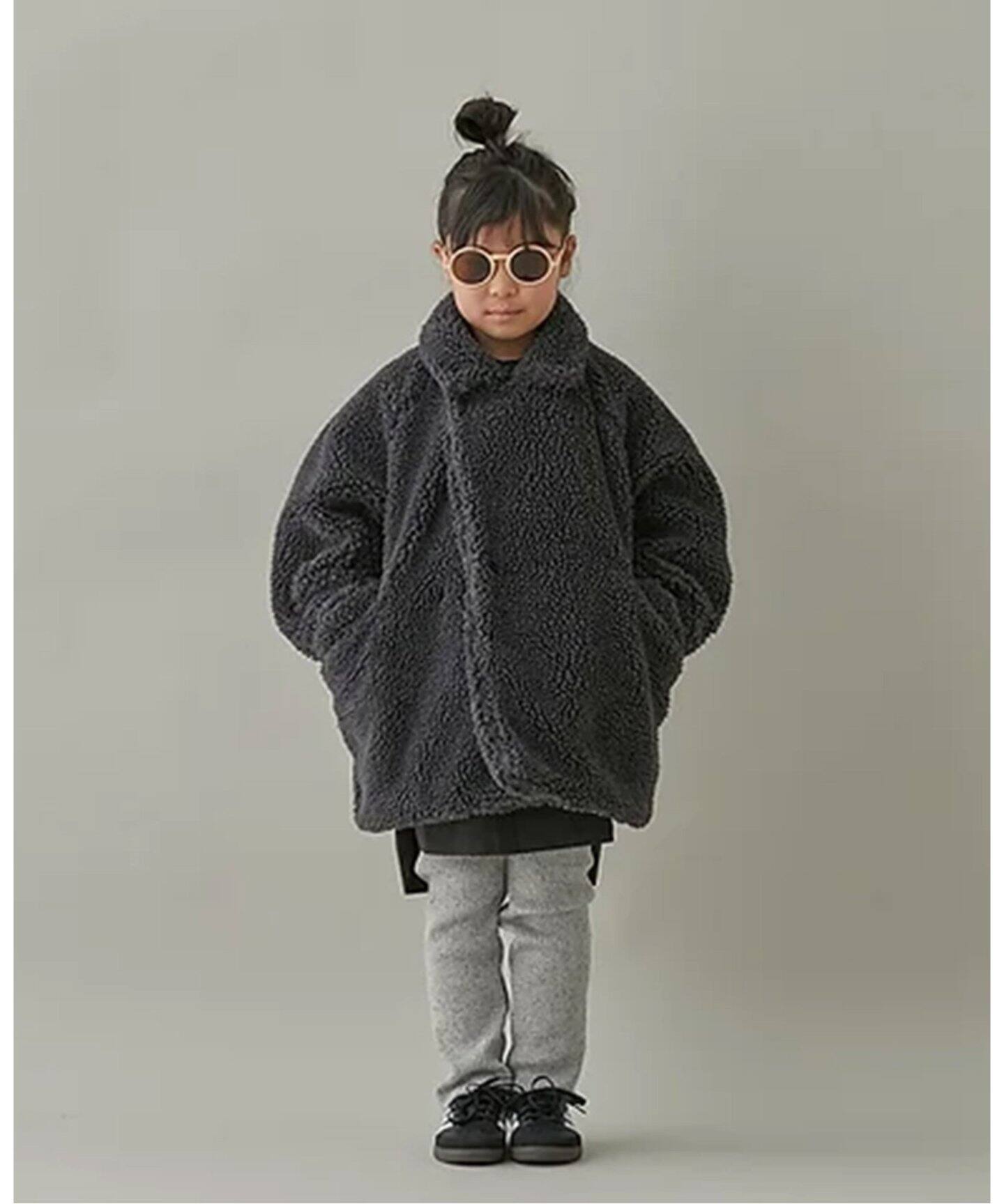 MOUN TEN. /マウンテン】boa half coat(110cm-140cm)（キッズウェア 