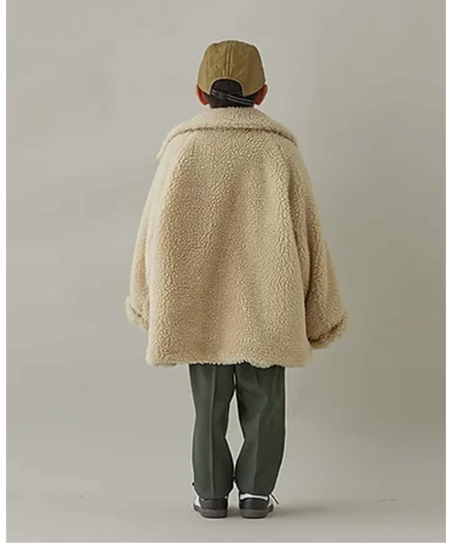 MOUN TEN. /マウンテン】boa half coat(110cm-140cm)（キッズ