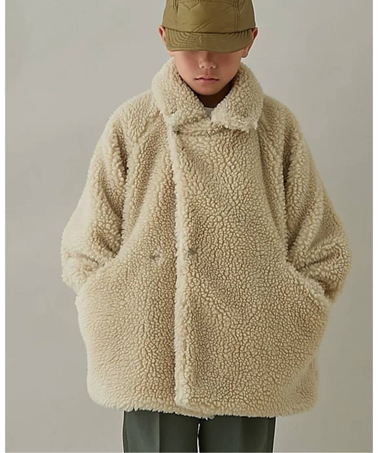 MOUN TEN. /マウンテン】boa half coat(110cm-140cm)（キッズウェア 