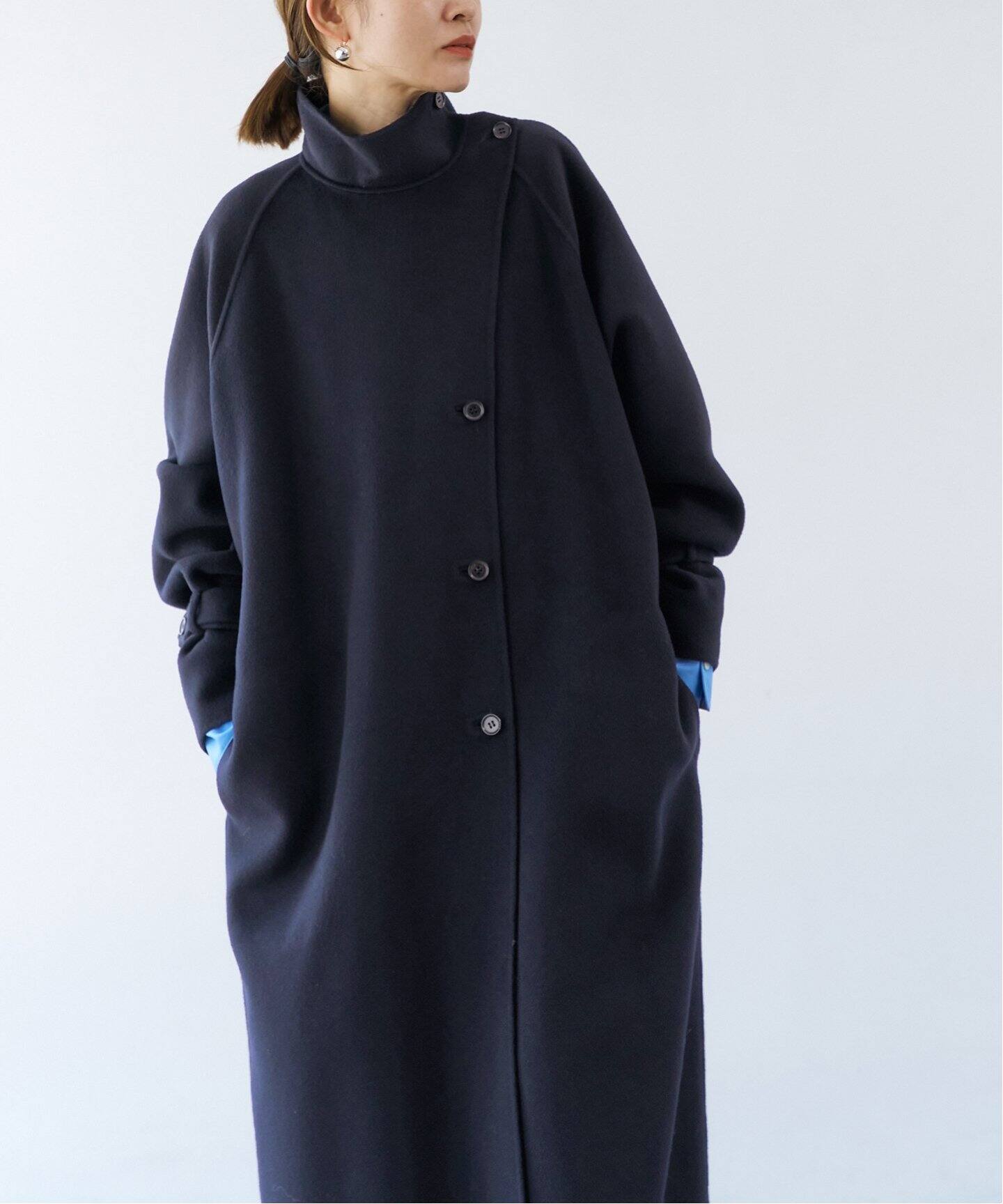 Super120s スタンドカラーロングコート（その他ブルゾン／アウター  