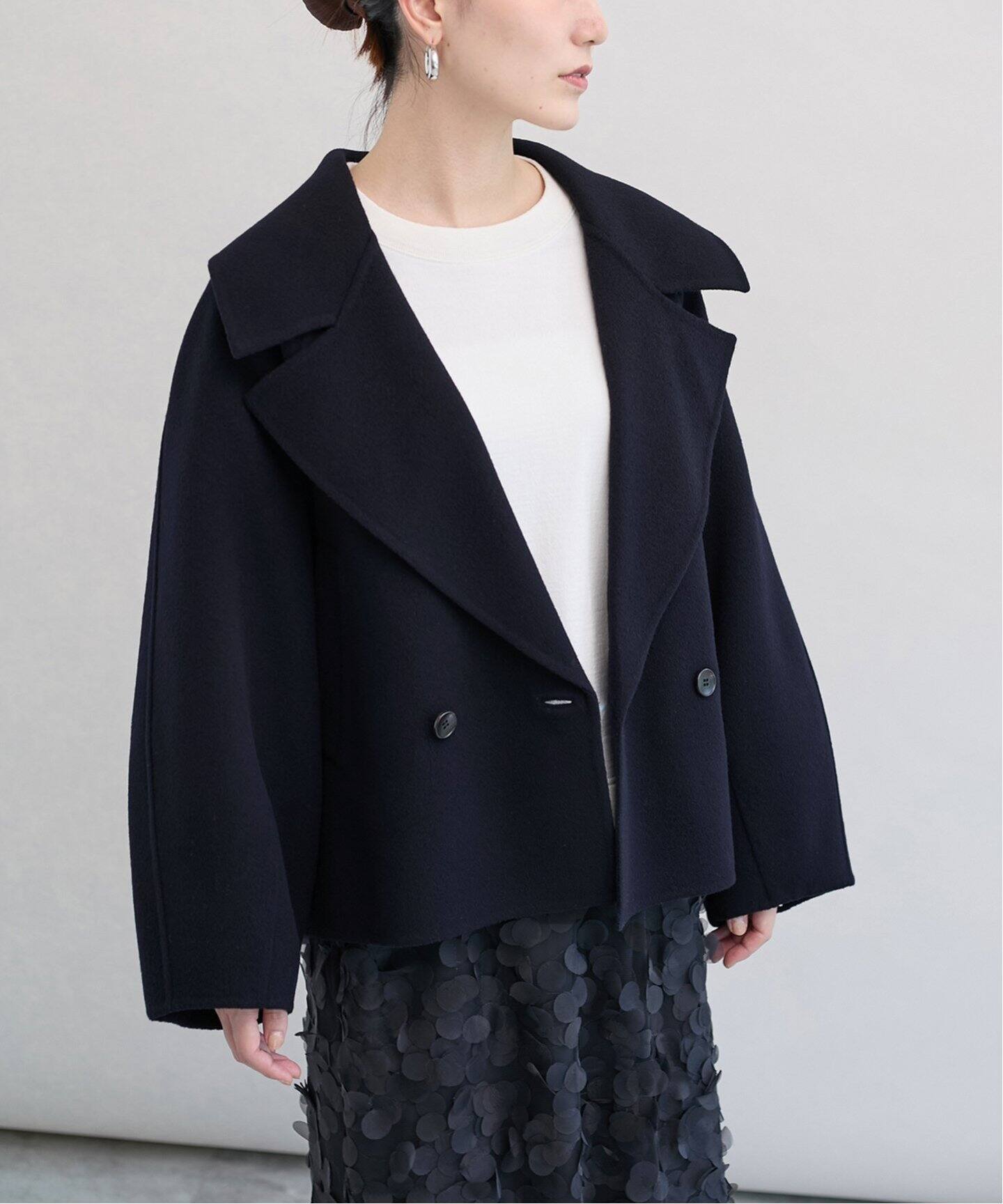 super120s ビッグショールリバーコート（その他ブルゾン／アウター  