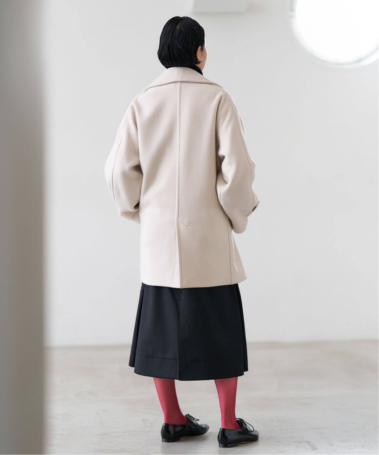 Super140s 起毛メルトンPコート（ピーコート）｜VERMEIL par iena  
