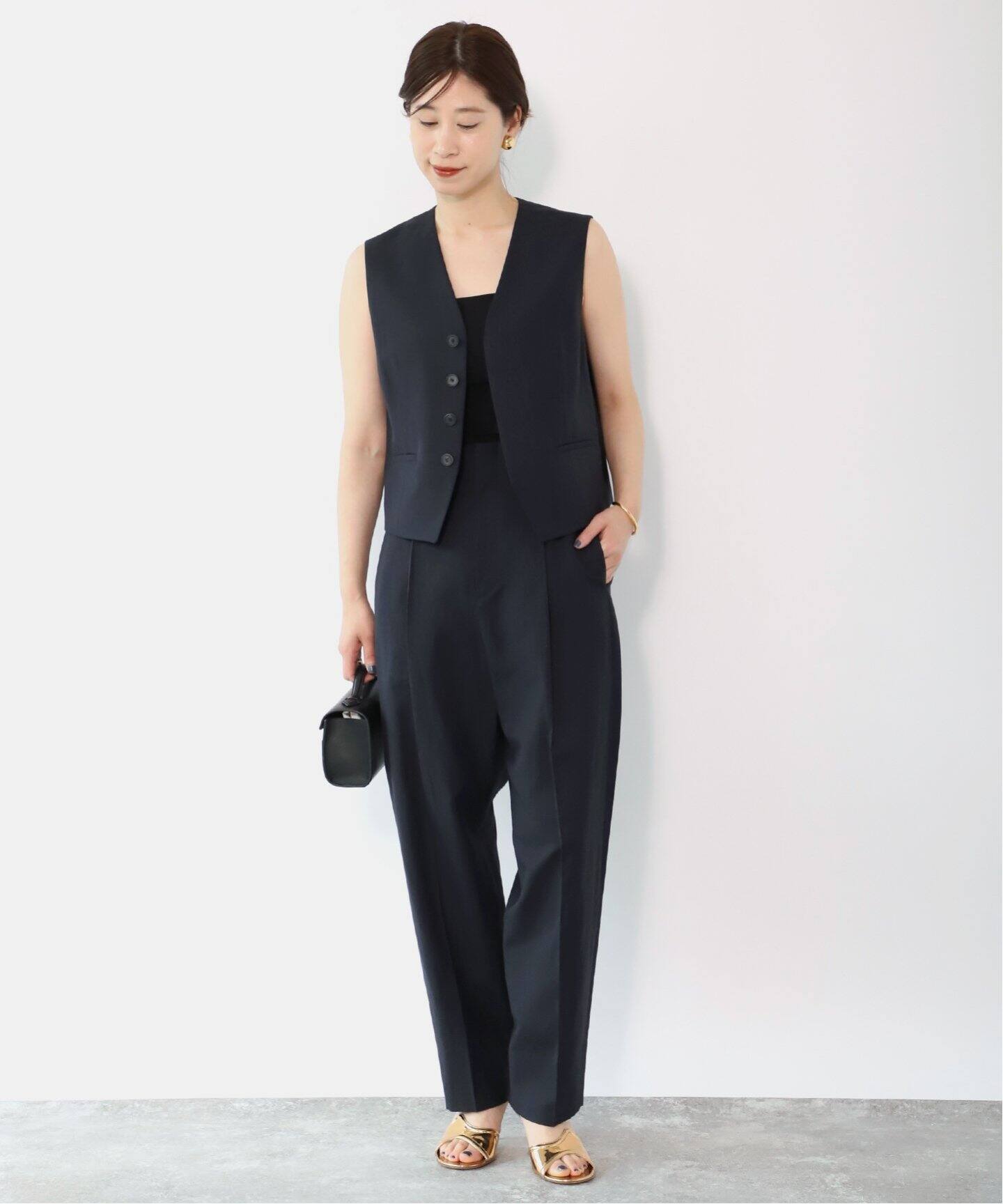 ATON（エイトン）Waist Coat JKAGCM0 208（ベスト）｜VERMEIL par iena 
