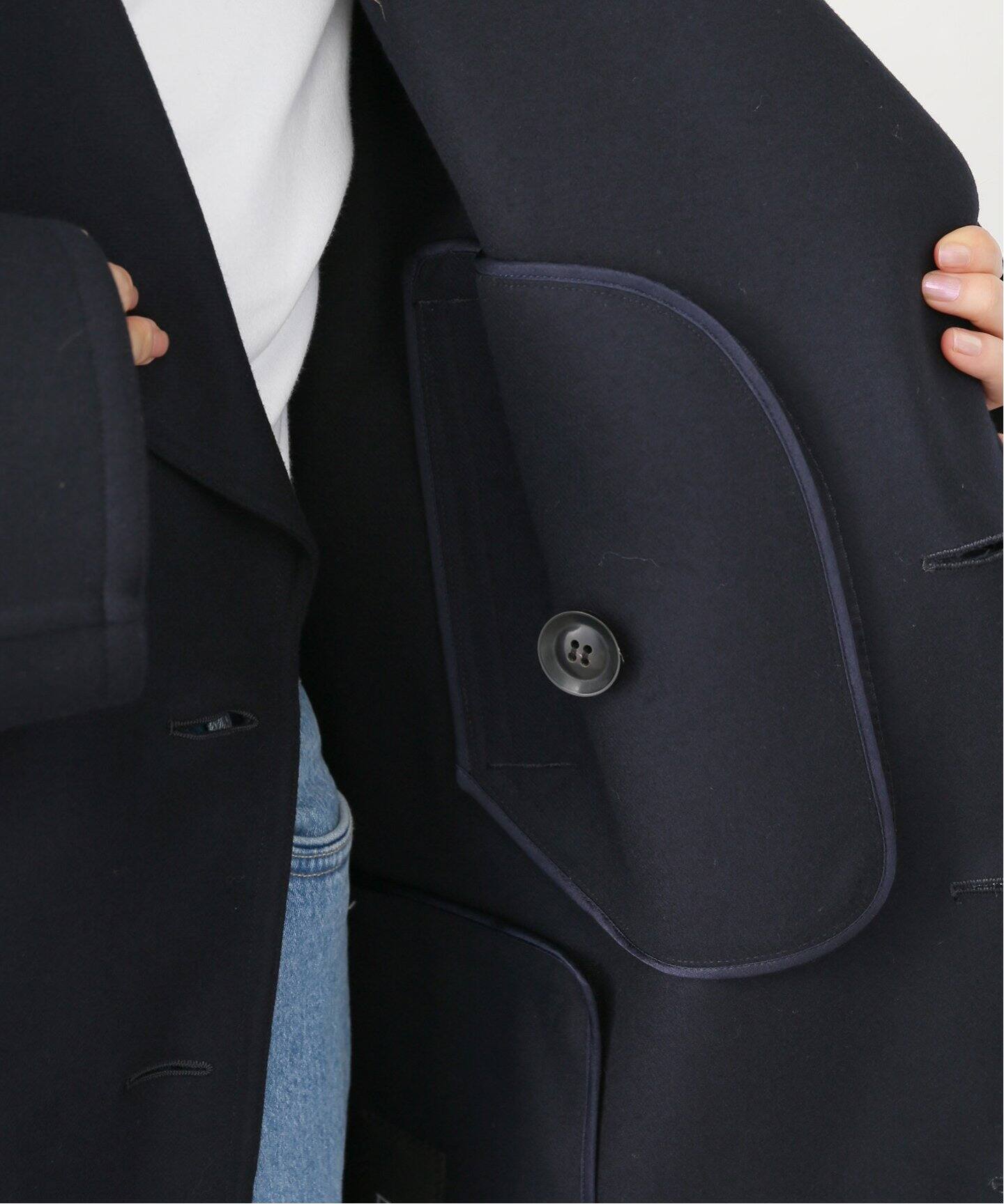 BOWTE（バウト） WOOL MELTON REVER PEA COAT 242070007（ピーコート 