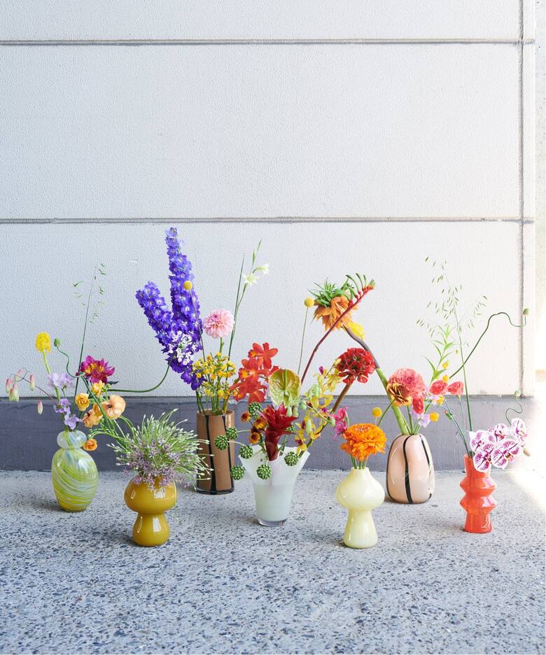 FLOWER VASE WAVY 花器 花瓶 フラワーベース（フラワーベース 