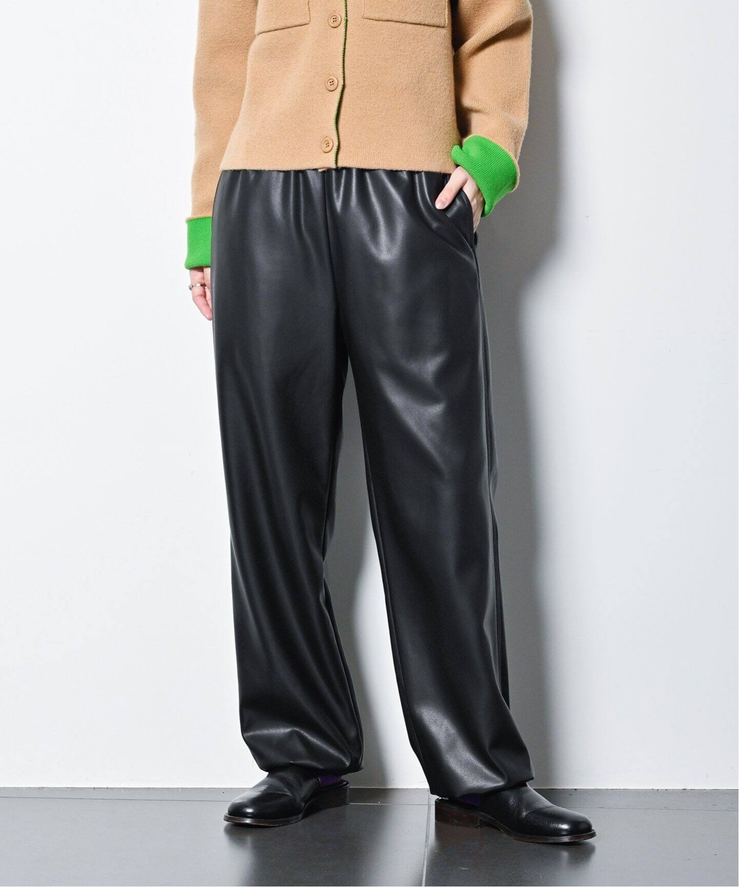 FAUX LEATHER EASY パンツ（その他パンツ）｜CITYSHOP（シティ 