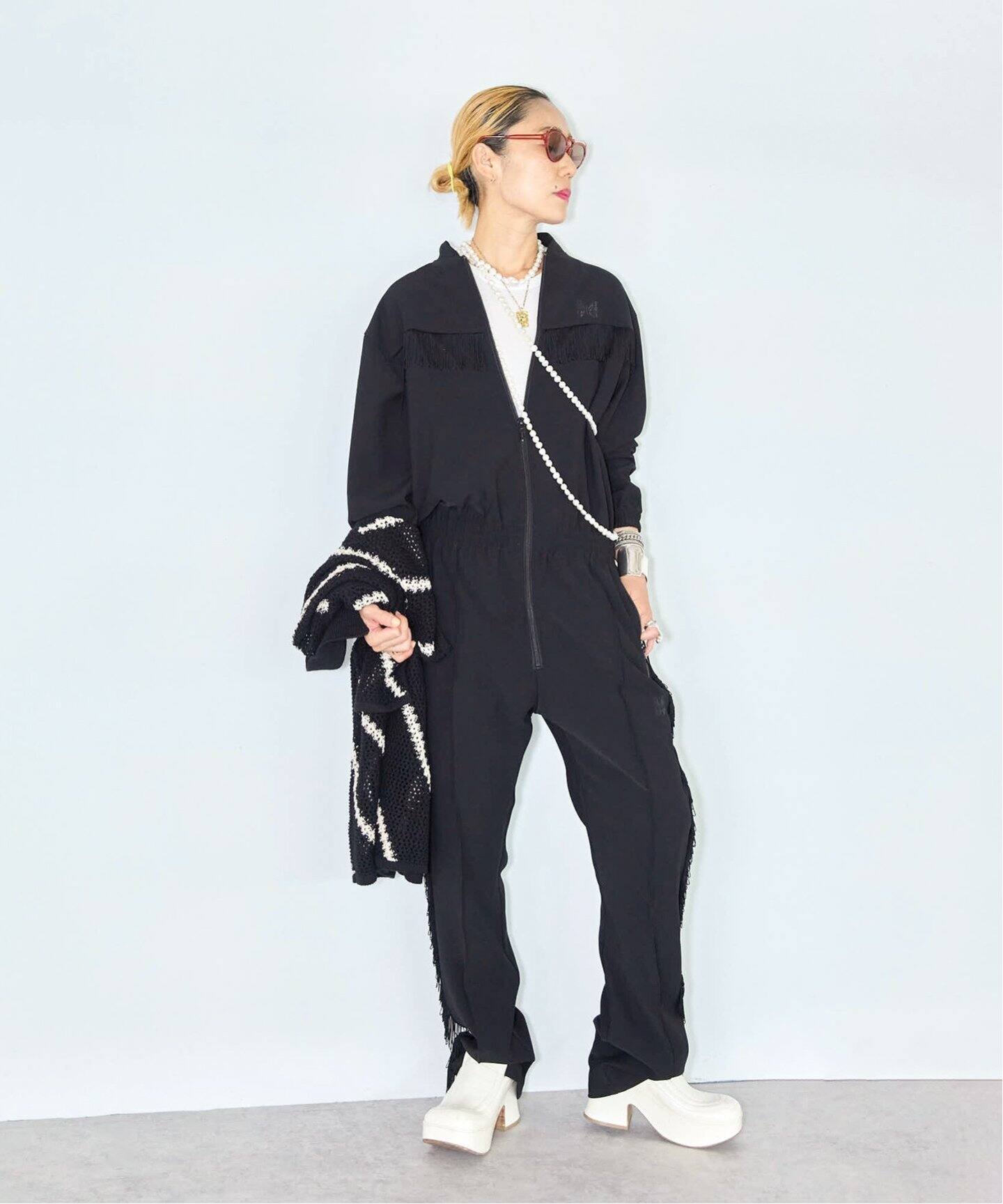 NEEDLES 別注 Fringe ジャンプスーツ（つなぎ／オールインワン  