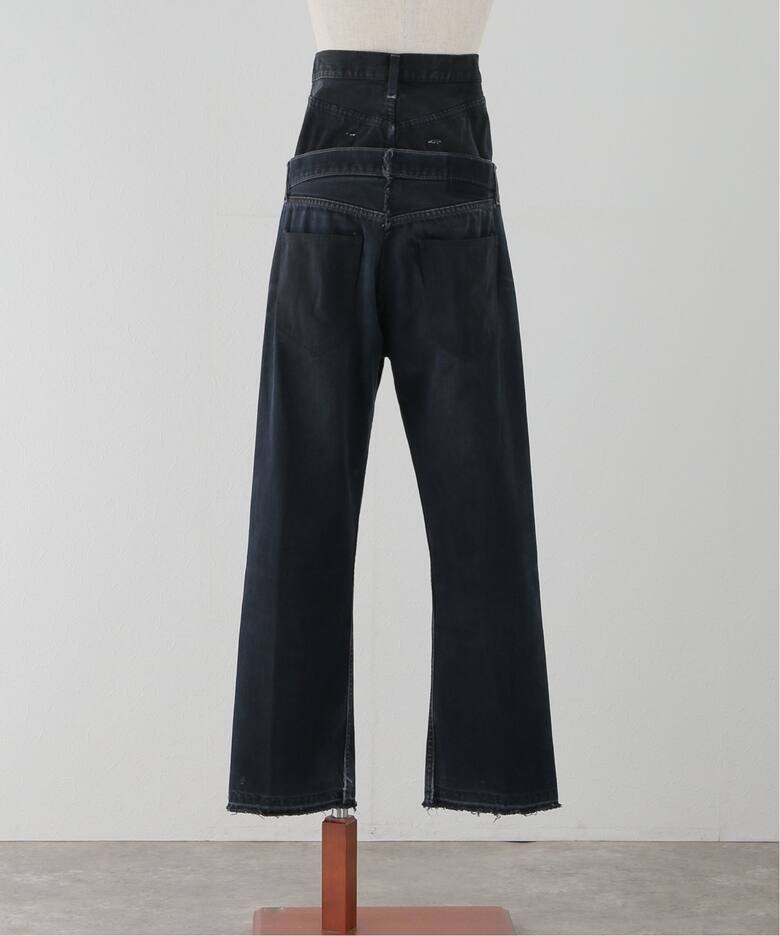 QUITO W WAIST DENIM PT Q24A-T018：デニムパンツ（デニムパンツ 