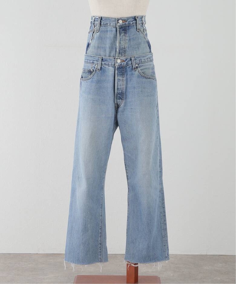 QUITO W WAIST DENIM PT Q24A-T018：デニムパンツ（デニムパンツ  