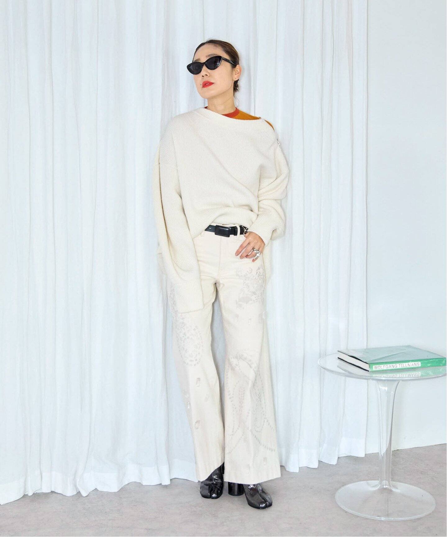 TANAKA 別注 WIDE JEAN TROUSERS ST-108：デニムパンツ（デニムパンツ 