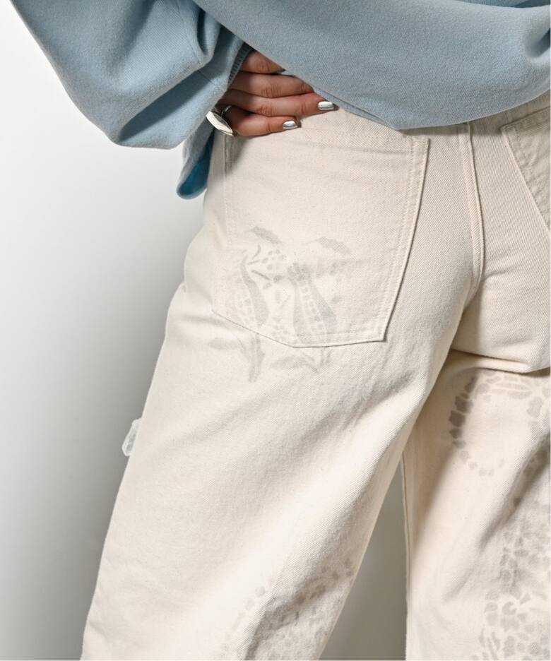 TANAKA 別注 WIDE JEAN TROUSERS ST-108：デニムパンツ（デニムパンツ 
