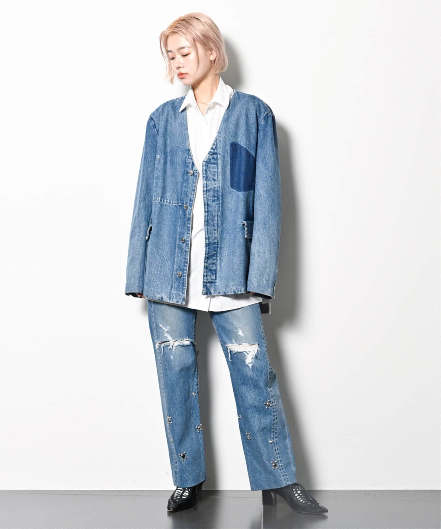 TANAKA 別注 STRAGHT JEAN TROUSER:デニムパンツ TANAKA 別注 STRAGHT JEAN TROUSER:デニムパンツ