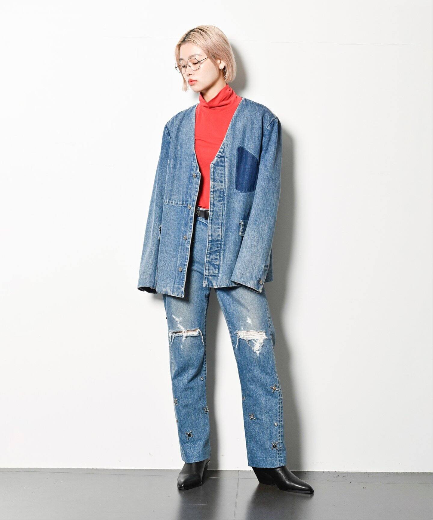 TANAKA 別注 STRAGHT JEAN TROUSER：デニムパンツ（デニムパンツ 