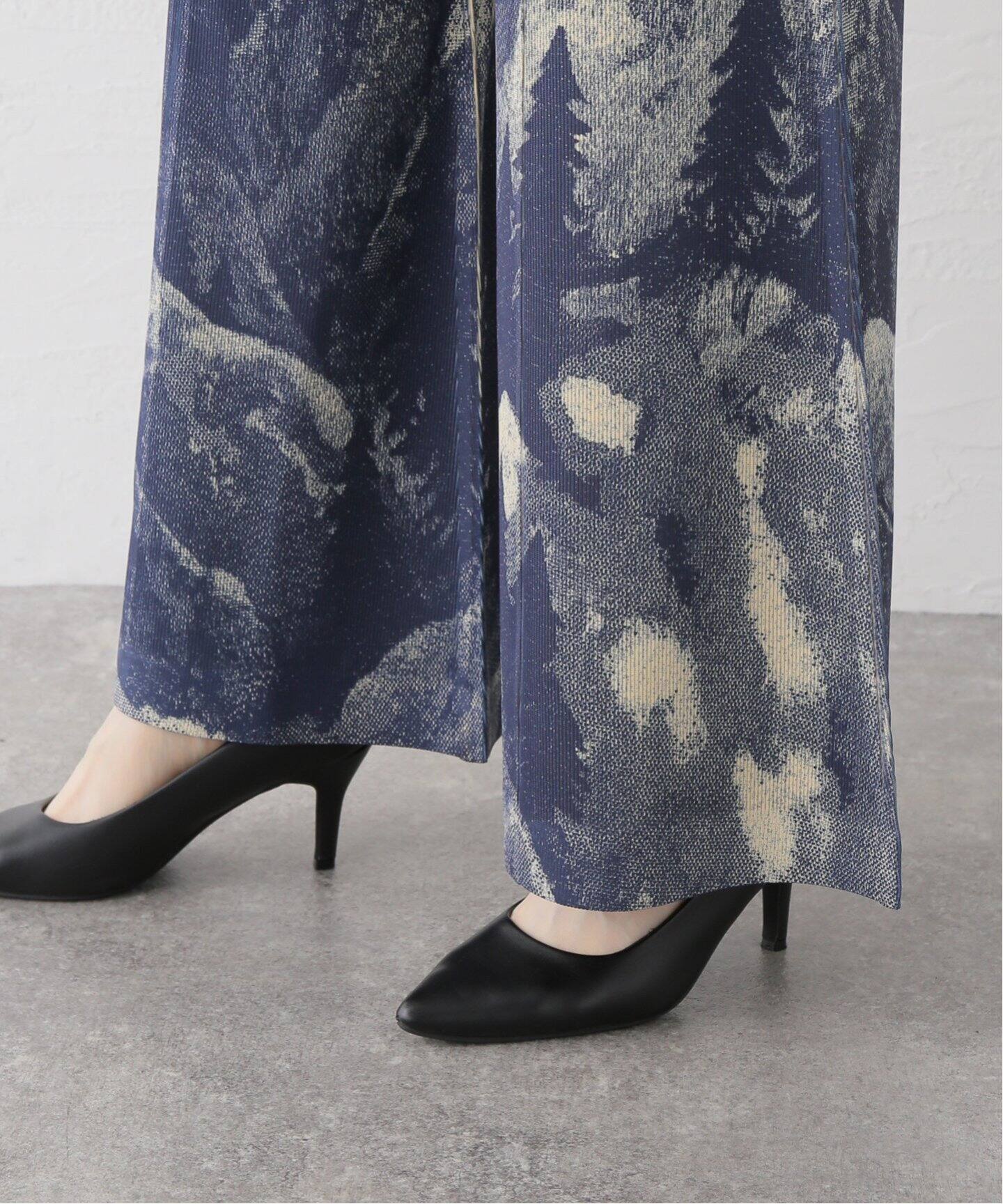 TOGA PULLA PRINT RIB JERSEY PANTS TP242-JF233：パンツ（その他 