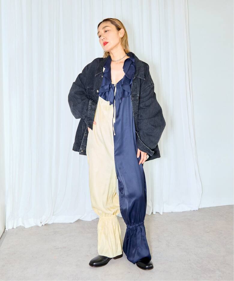 BASERANGE Suzanne Jumpsuit JUSU-VI-WI24：ジャンプスーツ（つなぎ 
