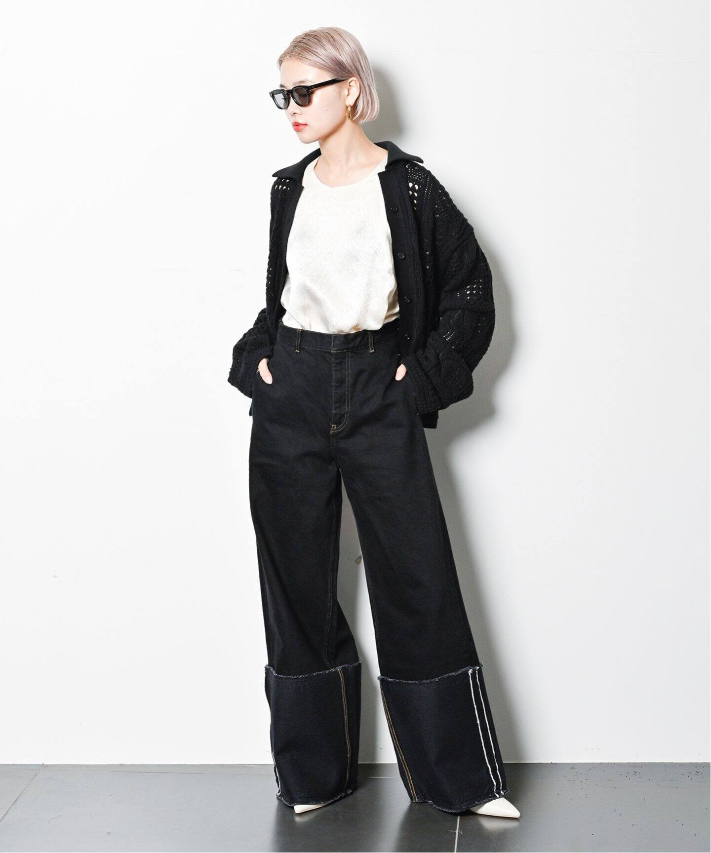 LIVINGTONE DOLK TURN UP LONG LT-DOLK-07：デニムパンツ（デニム