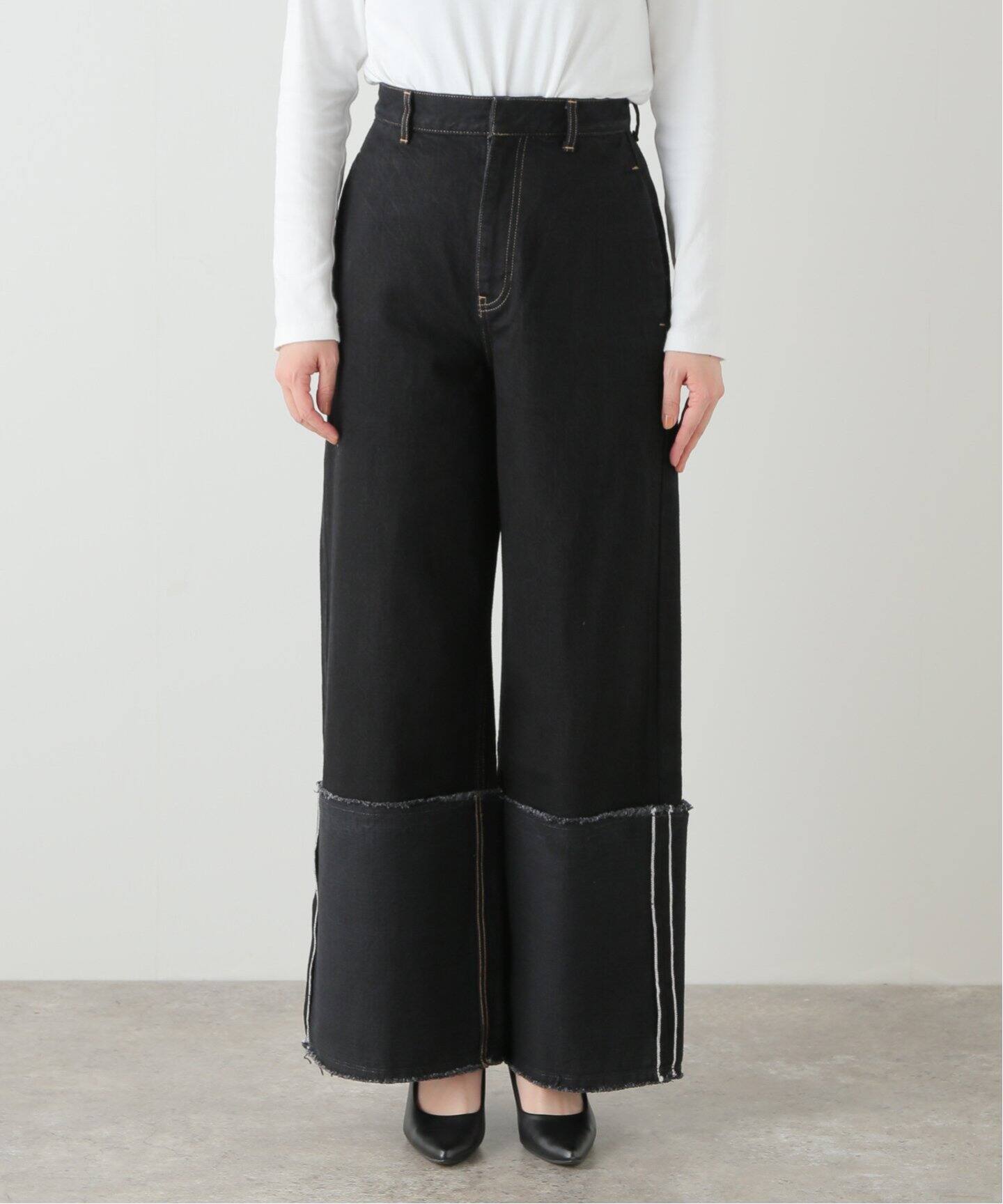 LIVINGTONE DOLK TURN UP LONG LT-DOLK-07：デニムパンツ 
