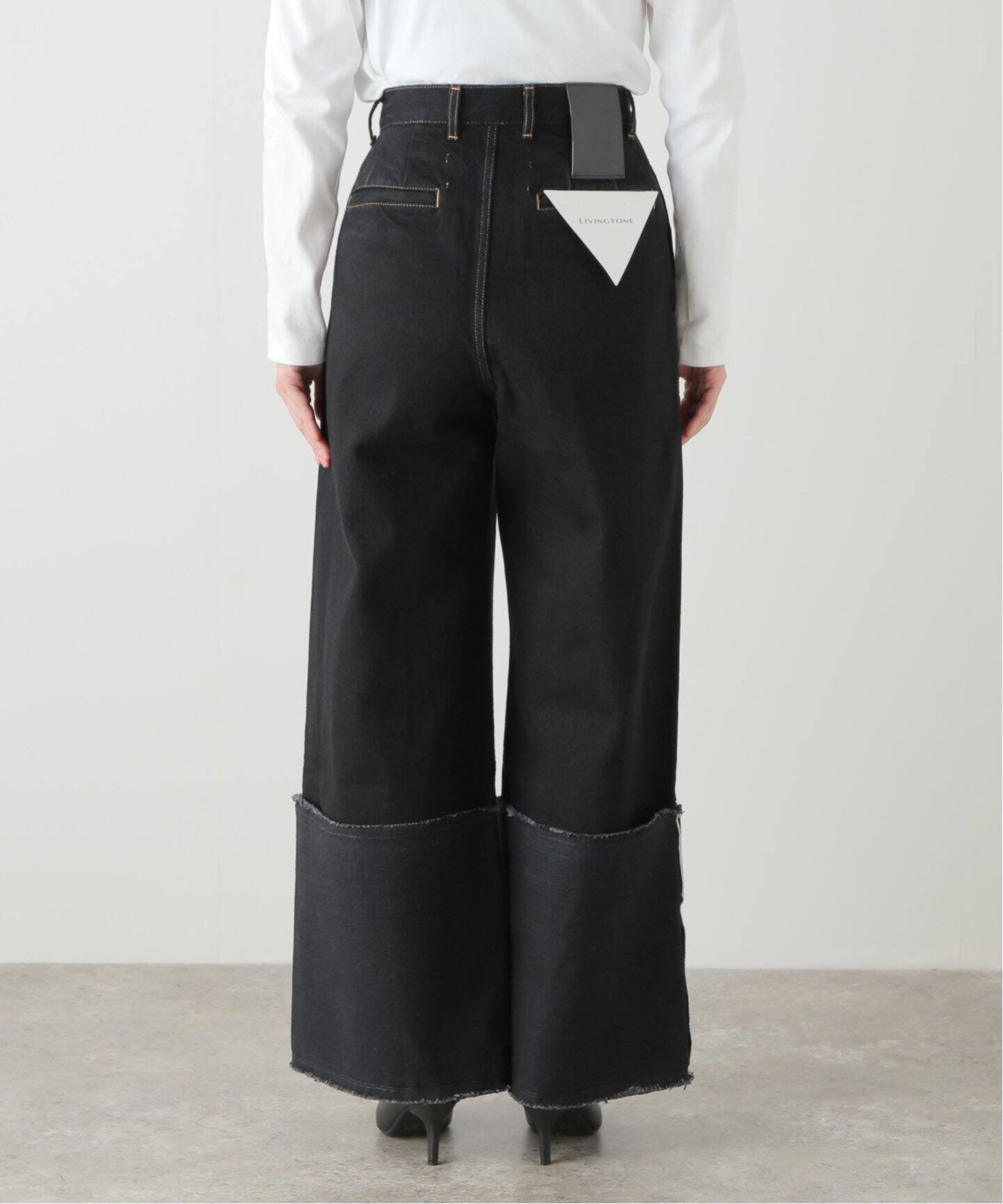 LIVINGTONE DOLK TURN UP LONG LT-DOLK-07：デニムパンツ（デニム