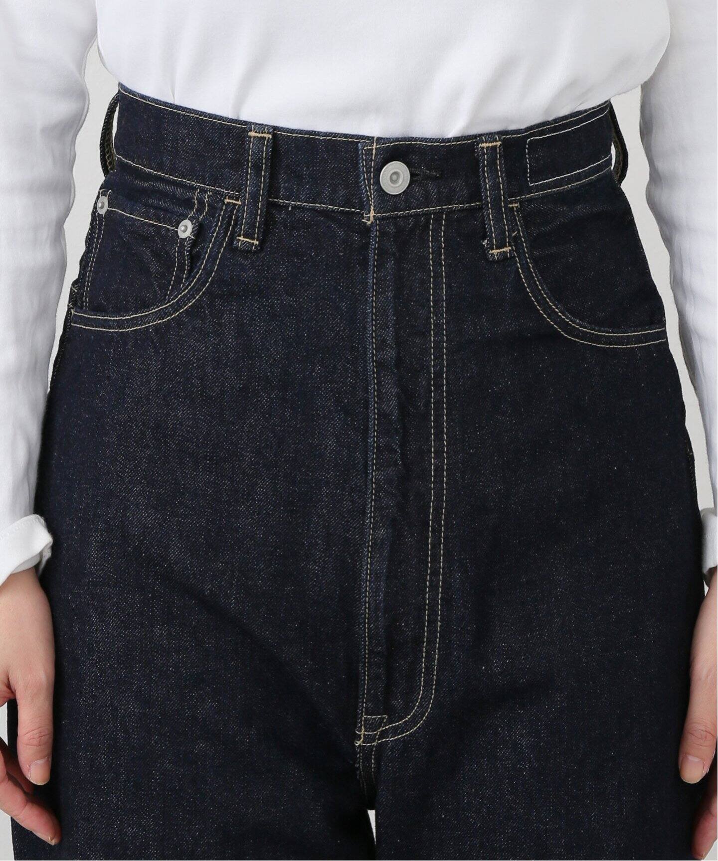 KURO 別注 SP HIGH RISED DENIM PANTS：デニムパンツ（デニムパンツ 