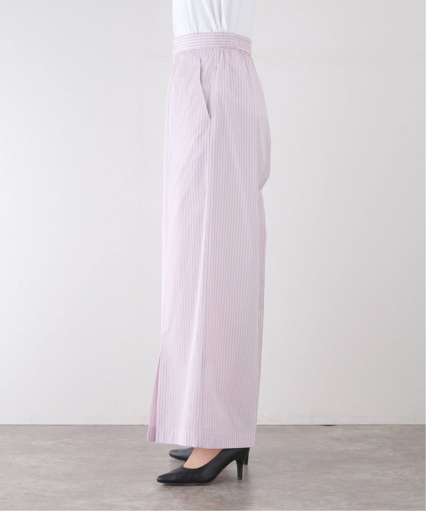 TOGA PULLA/トーガプルラ】Stripe cotton パンツ（スラックス 