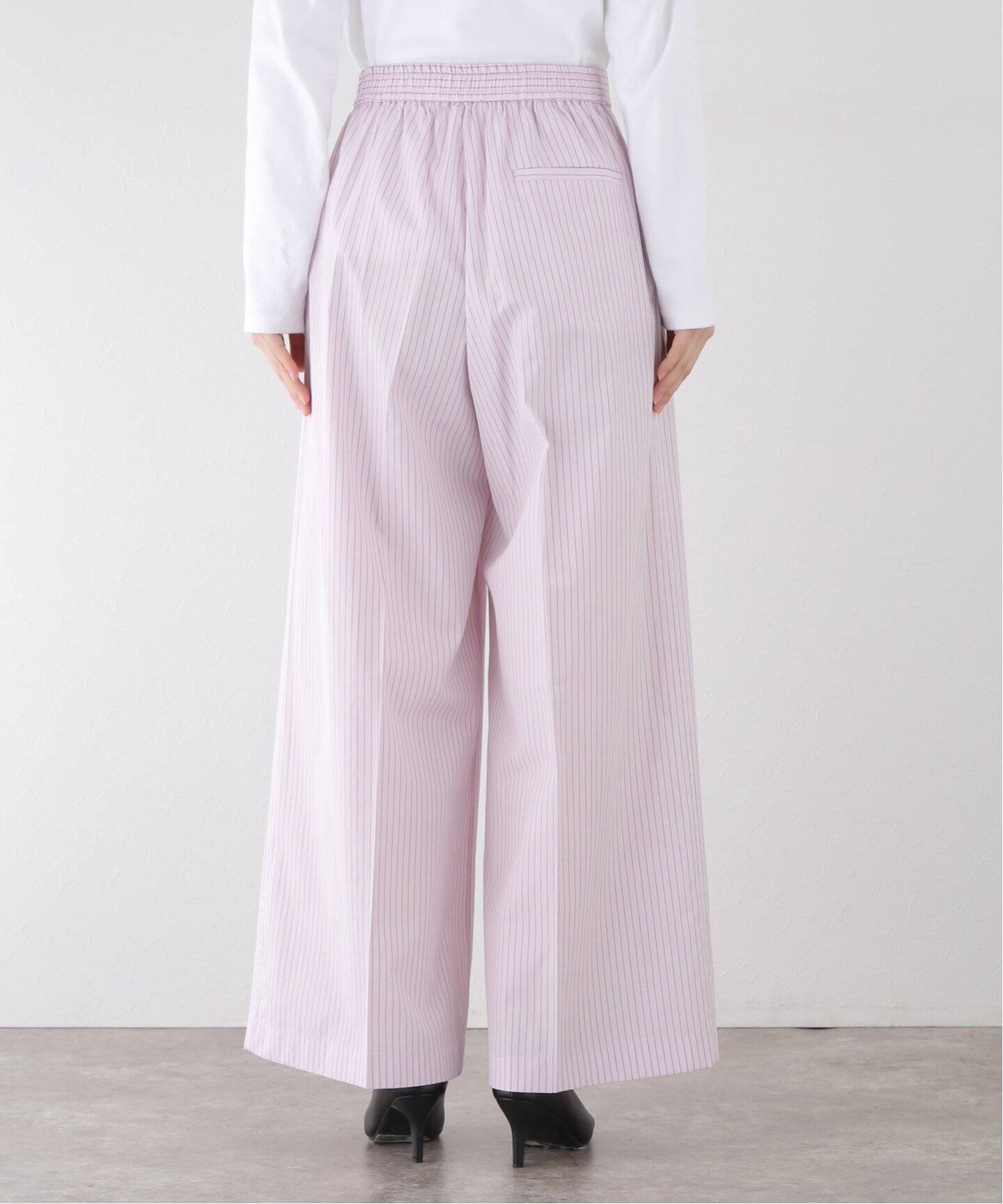 TOGA PULLA/トーガプルラ】Stripe cotton パンツ（スラックス 