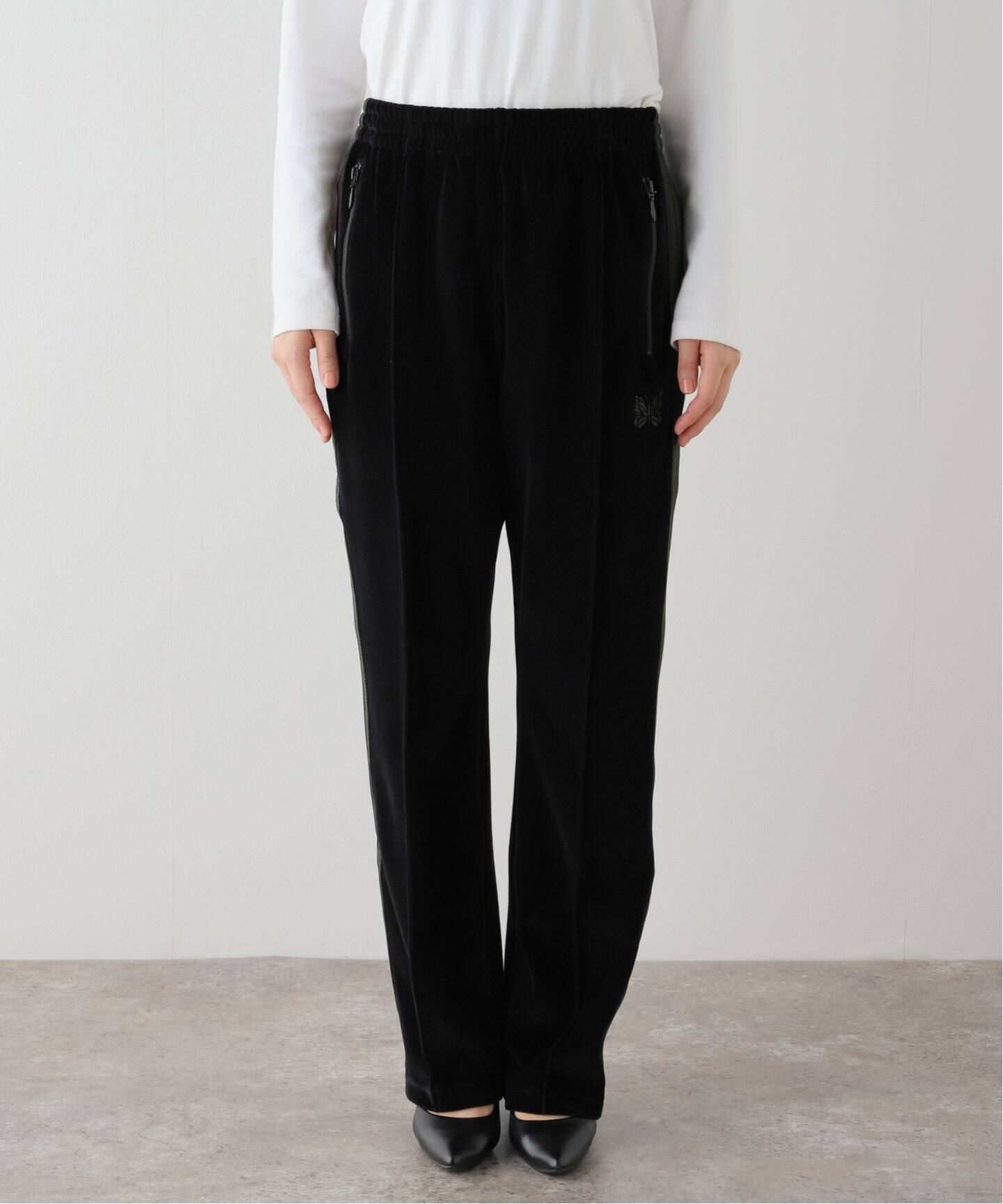 NEEDLES NARROW TRACK PANT VELOUR PU280：パンツ（ジャージ／トラック 