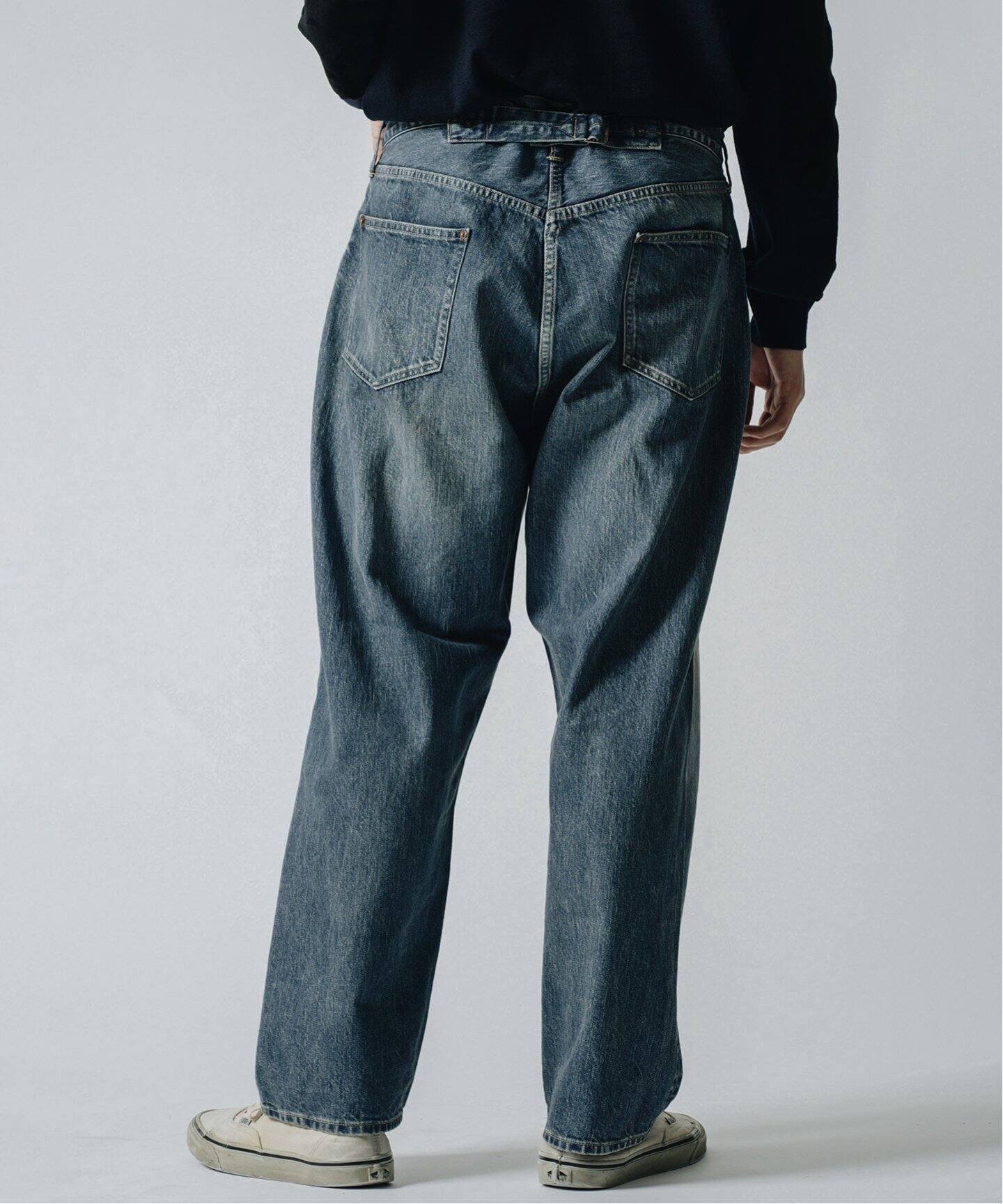 A.PRESSE / アプレッセ】No.22 Washed Wide Denim Pants（デニムパンツ 