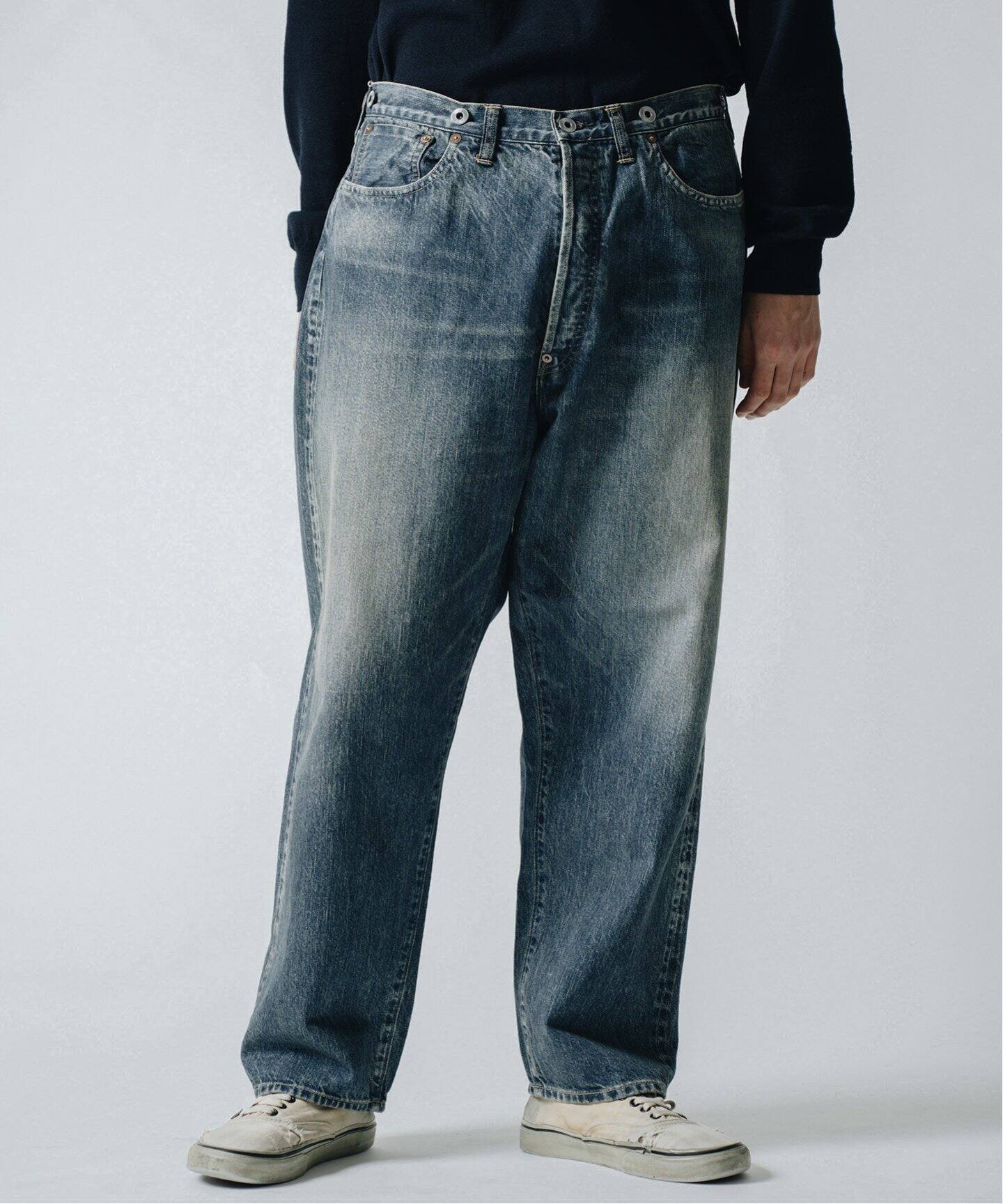 A.PRESSE / アプレッセ】No.22 Washed Wide Denim Pants（デニムパンツ 