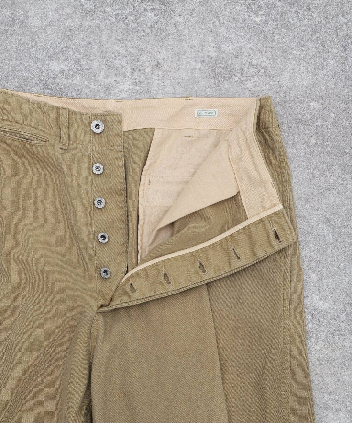 A.PRESSE / アプレッセ】Vintage Chino Trousers（チノパンツ）｜L 
