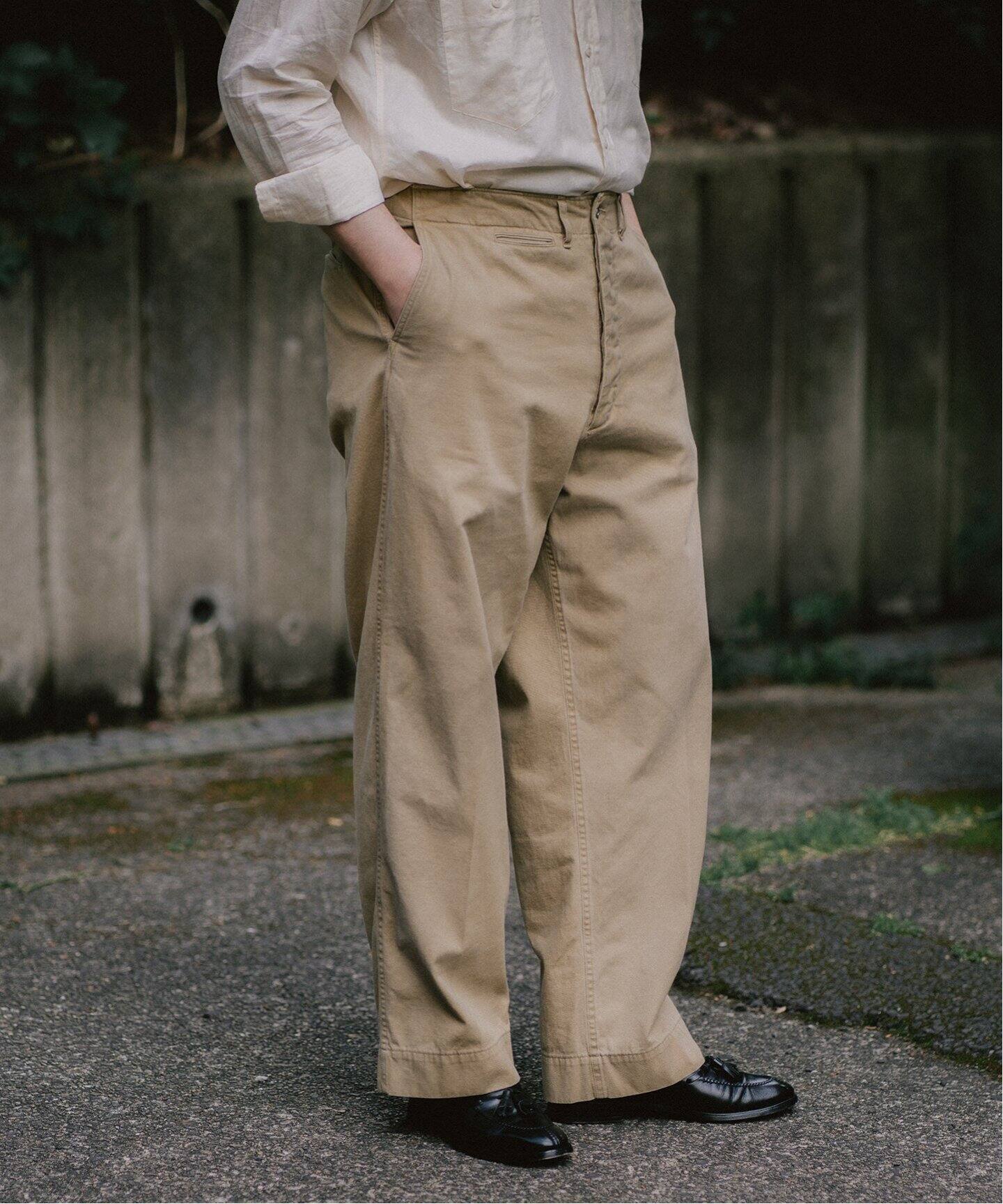 A.PRESSE / アプレッセ】Vintage Chino Trousers（チノパンツ）｜L  