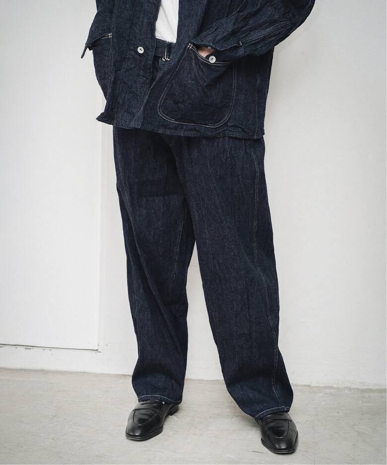 COMOLI / コモリ】デニム ベルテッドパンツ（その他パンツ）｜L  