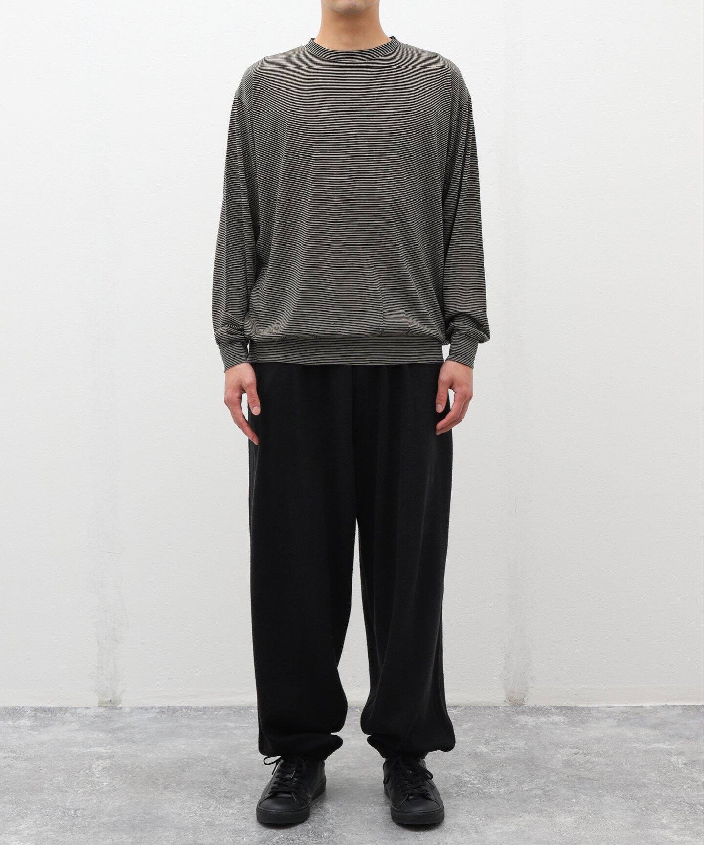 COMOLI 21SS ウォッシュドシルク ドローストリングパンツ2 （COMOLI  