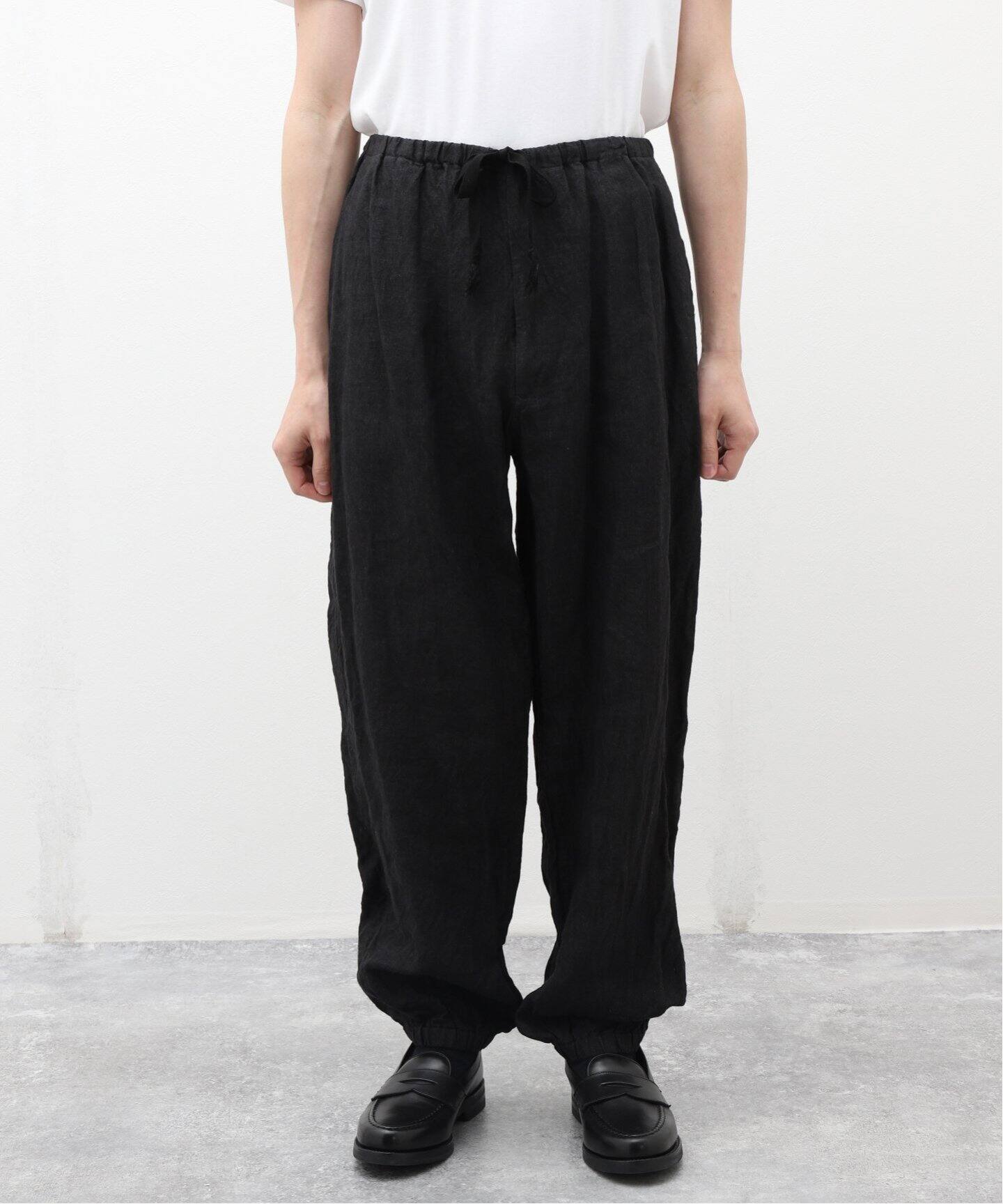COMOLI / コモリ】リネン ドローストリングパンツ（その他パンツ）｜L  