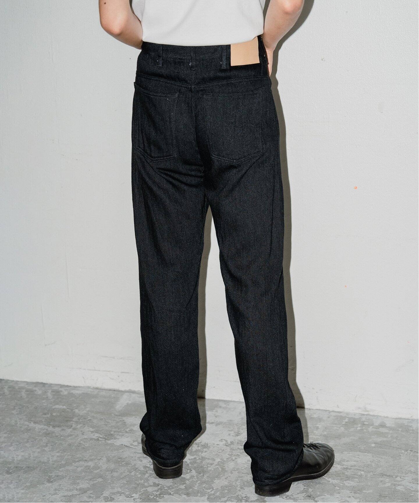 BLACKBIRD / ブラックバード】5 pocket trouser - black（スラックス 