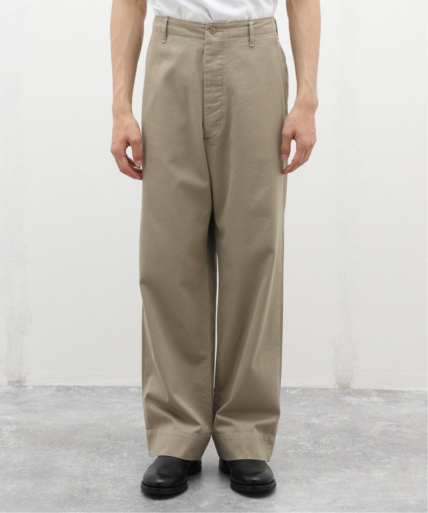 COMOLI / コモリ】KHAKI チノパンツ（チノパンツ）｜L 