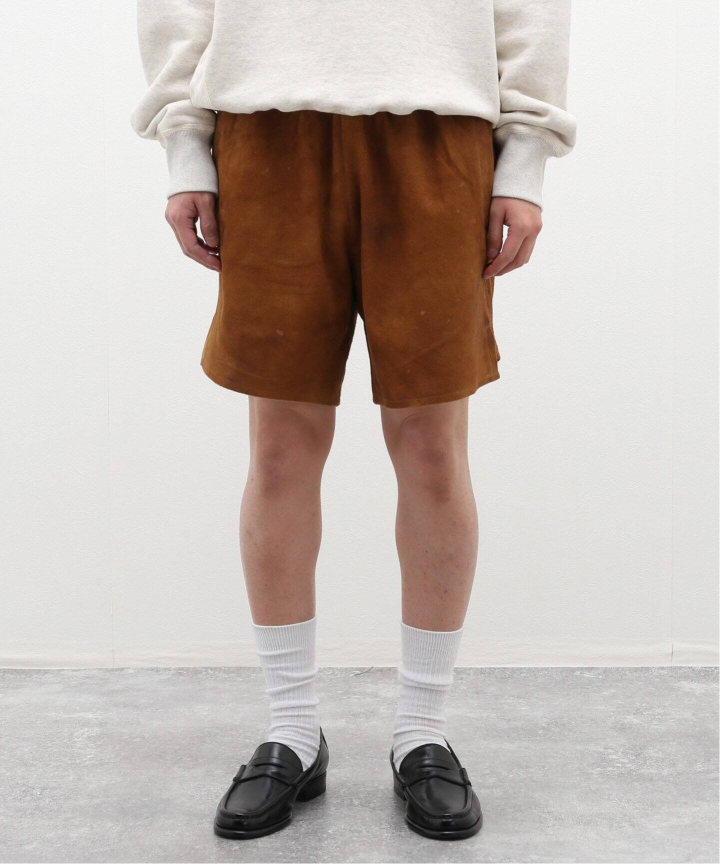 SEVEN BY SEVEN / セブンバイセブン】SUEDE LEATHER SHORT PANTS 