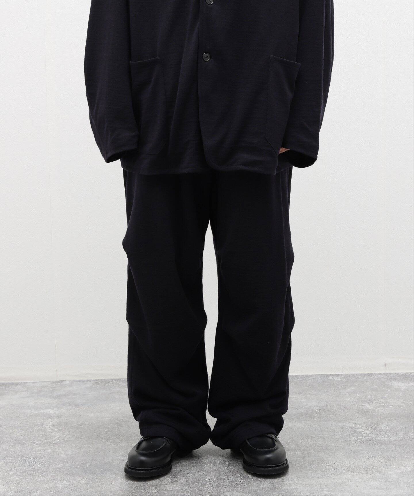 COMOLI / コモリ】ウールニット ニータックパンツ（スラックス）｜L 