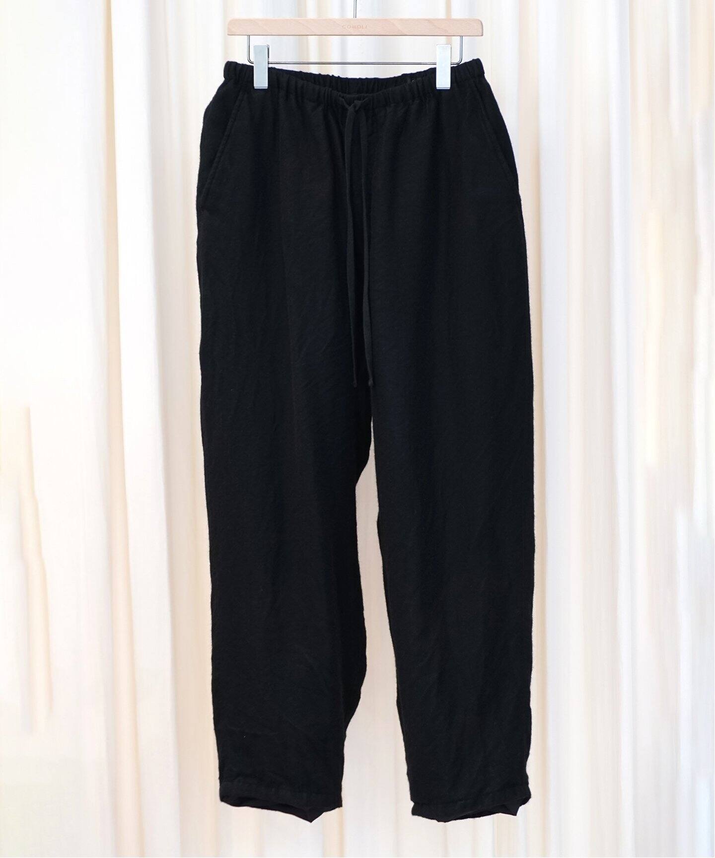 COMOLI / コモリ】カシミヤシルク ドローストリングパンツ（スラックス 