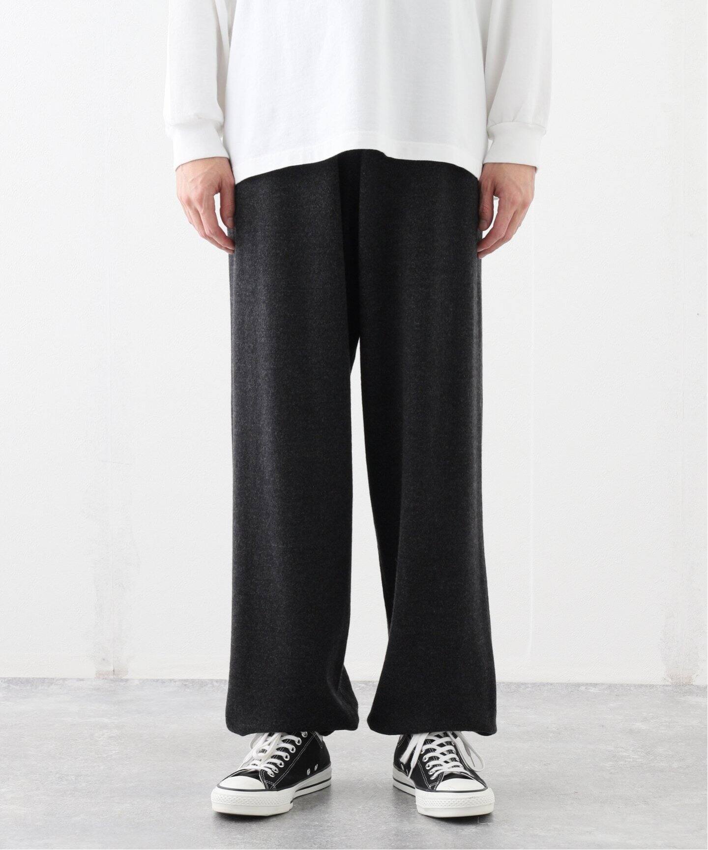 COMOLI / コモリ】カシミヤ ニットパンツ（スラックス）｜L