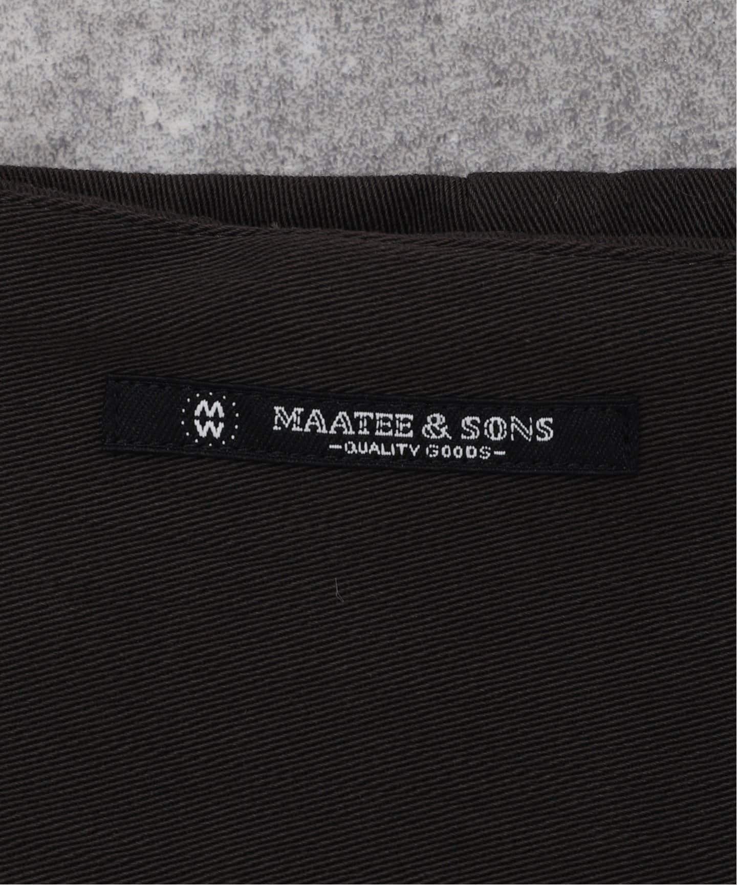 パンツ MAATEE&SONS Smooth Chino Trouser MAATEE&SONS / マーティー & サンズ】SMOOTH CHINO TROUSER