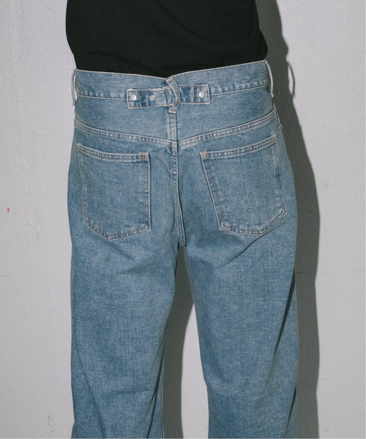 pan / パン】別注 デニム バギー ロール パンツ（デニムパンツ  