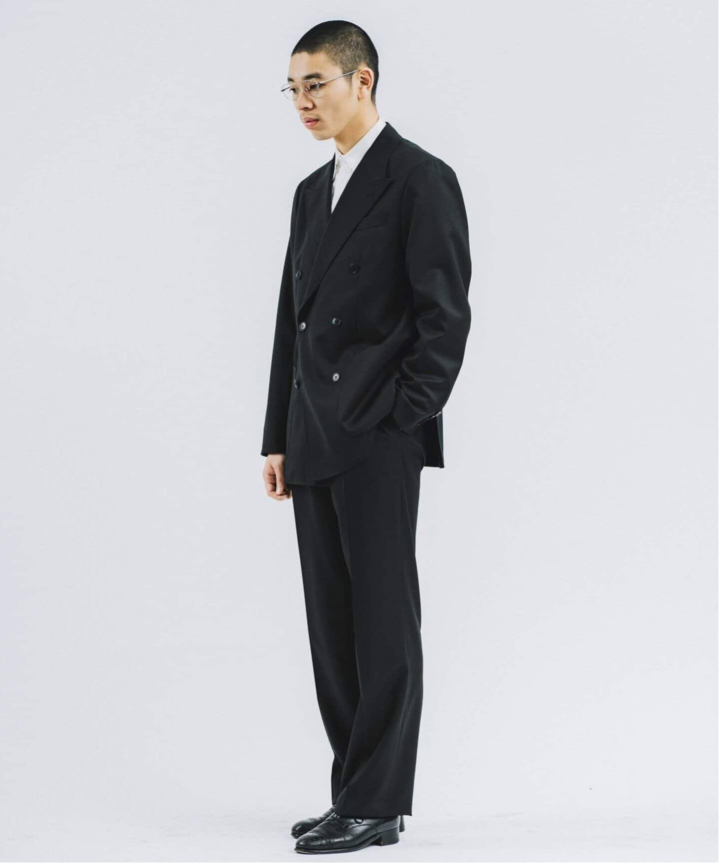 LE / エルイー】2TUCK WOOL PT（スラックス）｜L