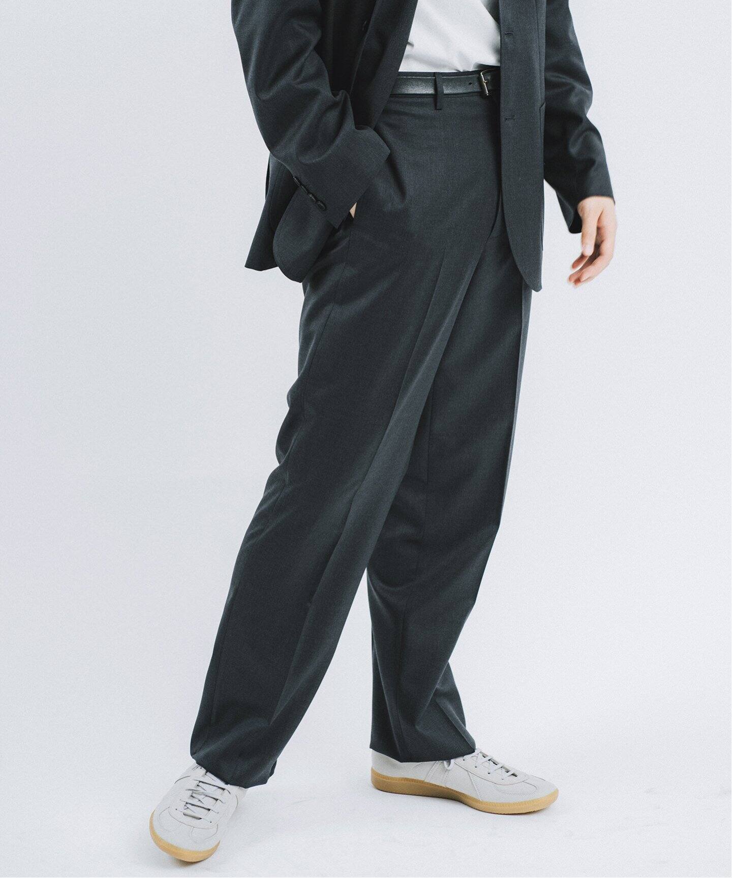 LE / エルイー】STRAIGHT WOOL PT（スラックス）｜L
