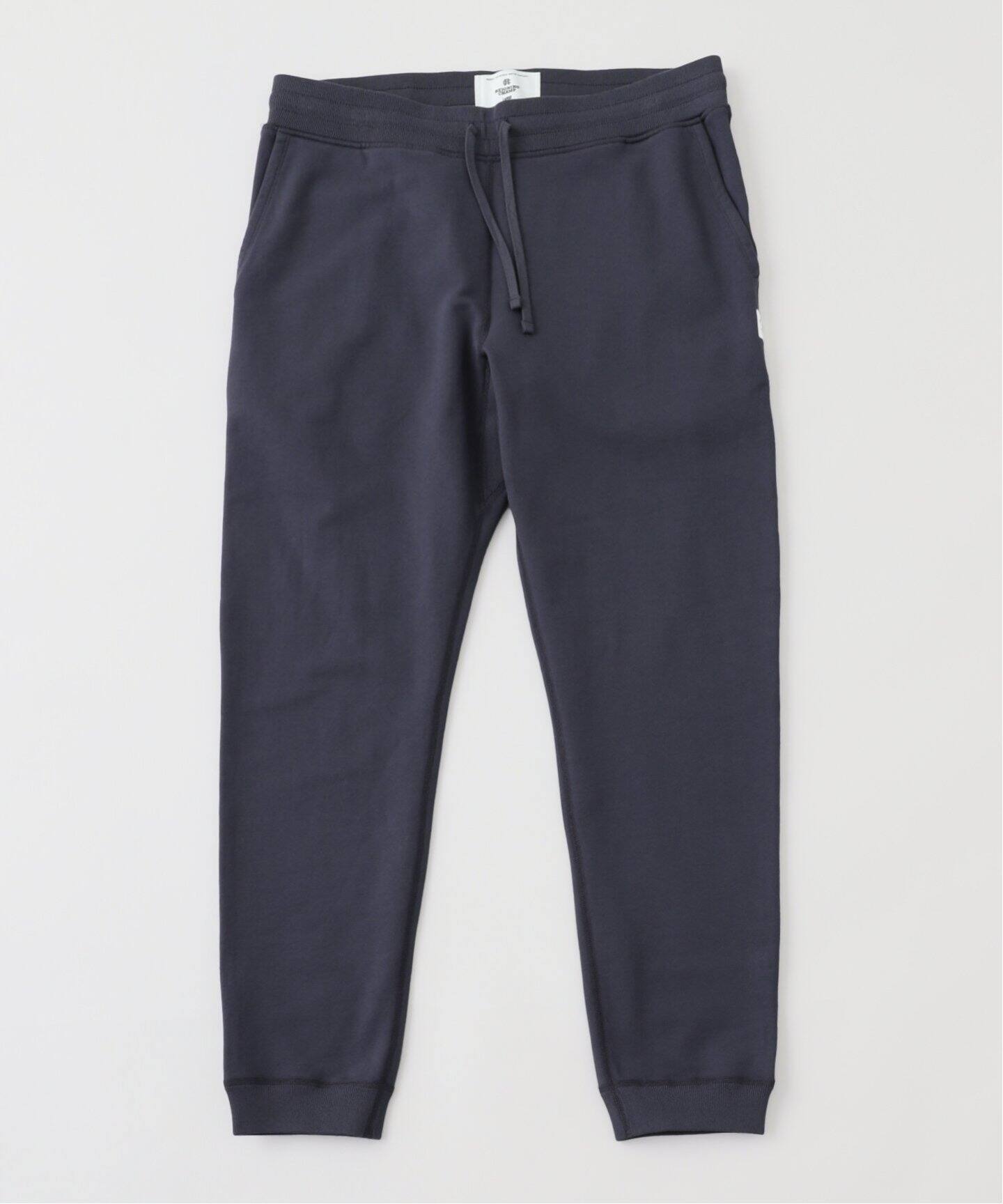 REIGNING CHAMP フリースパンツ ネイビー 日本限定】 EMB. SLIMSWEATPANT MIDWEIGHT TER（MWT
