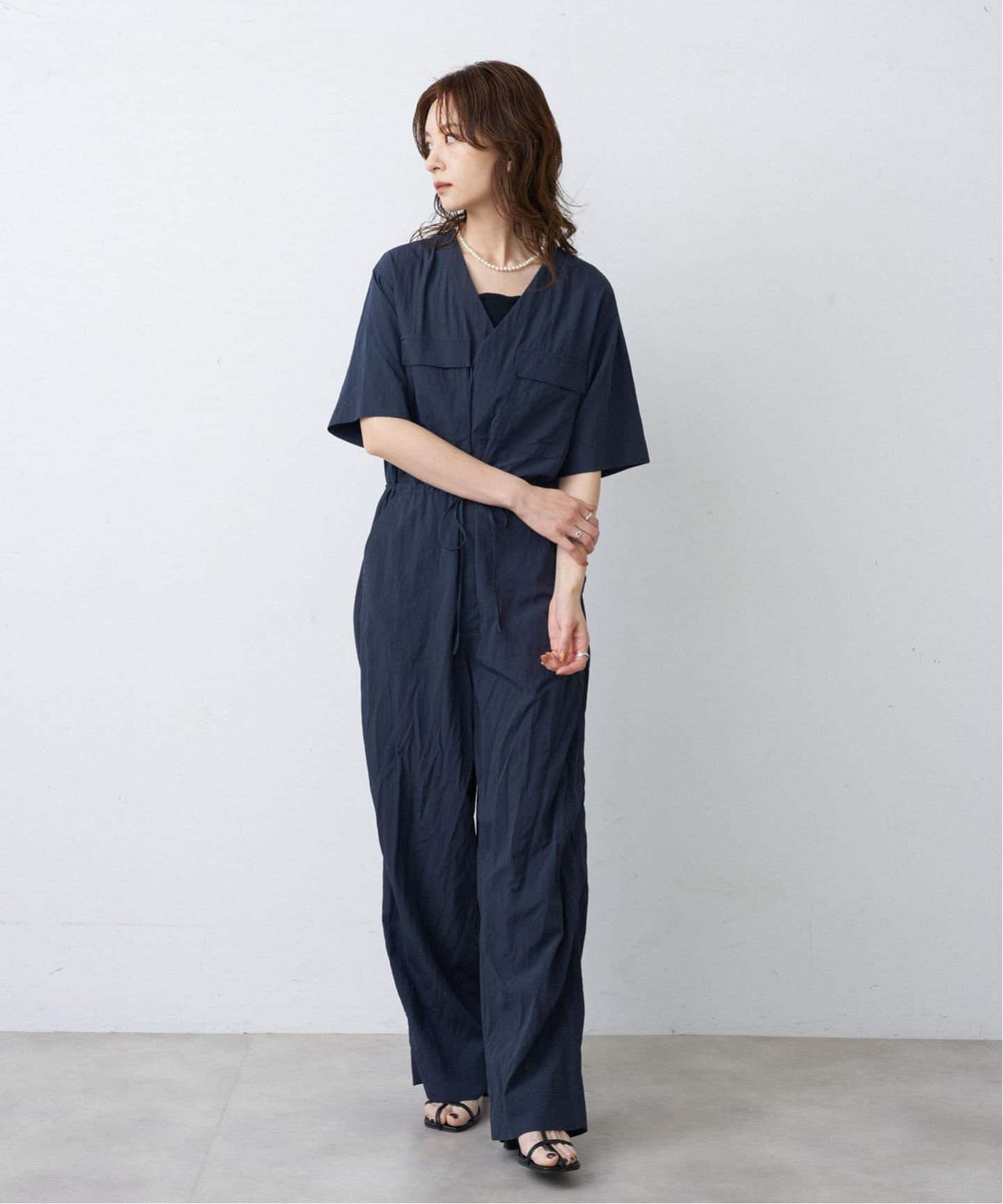 タグ付新品OUTDOOR PRODUCTS ダブルポケットVネックオールインワン OUTDOOR PRODUCTS Usual Things｜ダブルポケットVネック
