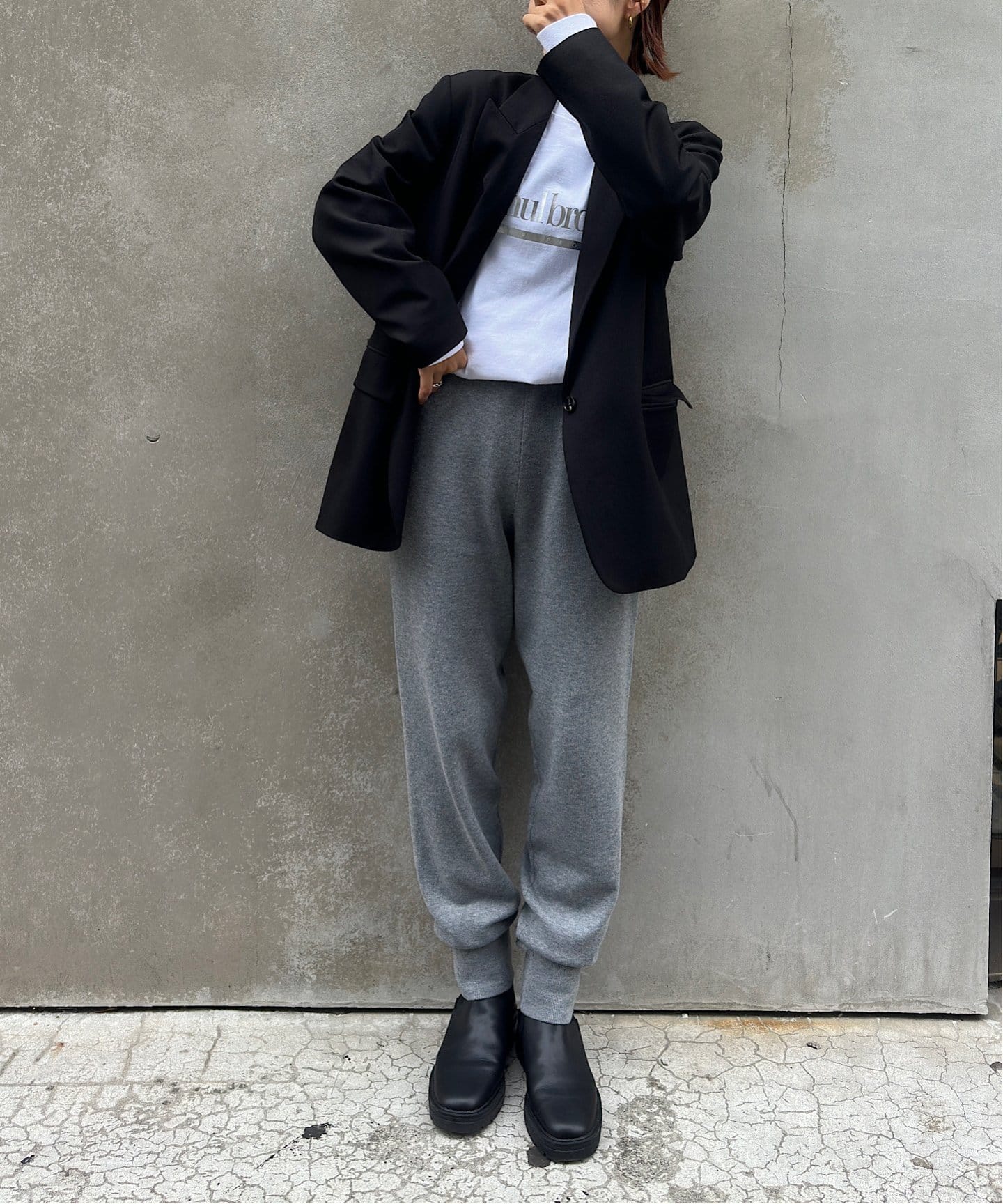 追加　スムースニットジョガーパンツ　ブラック 36 追加 ニットジョガーパンツ（その他パンツ）｜OUTDOOR PRODUCTS