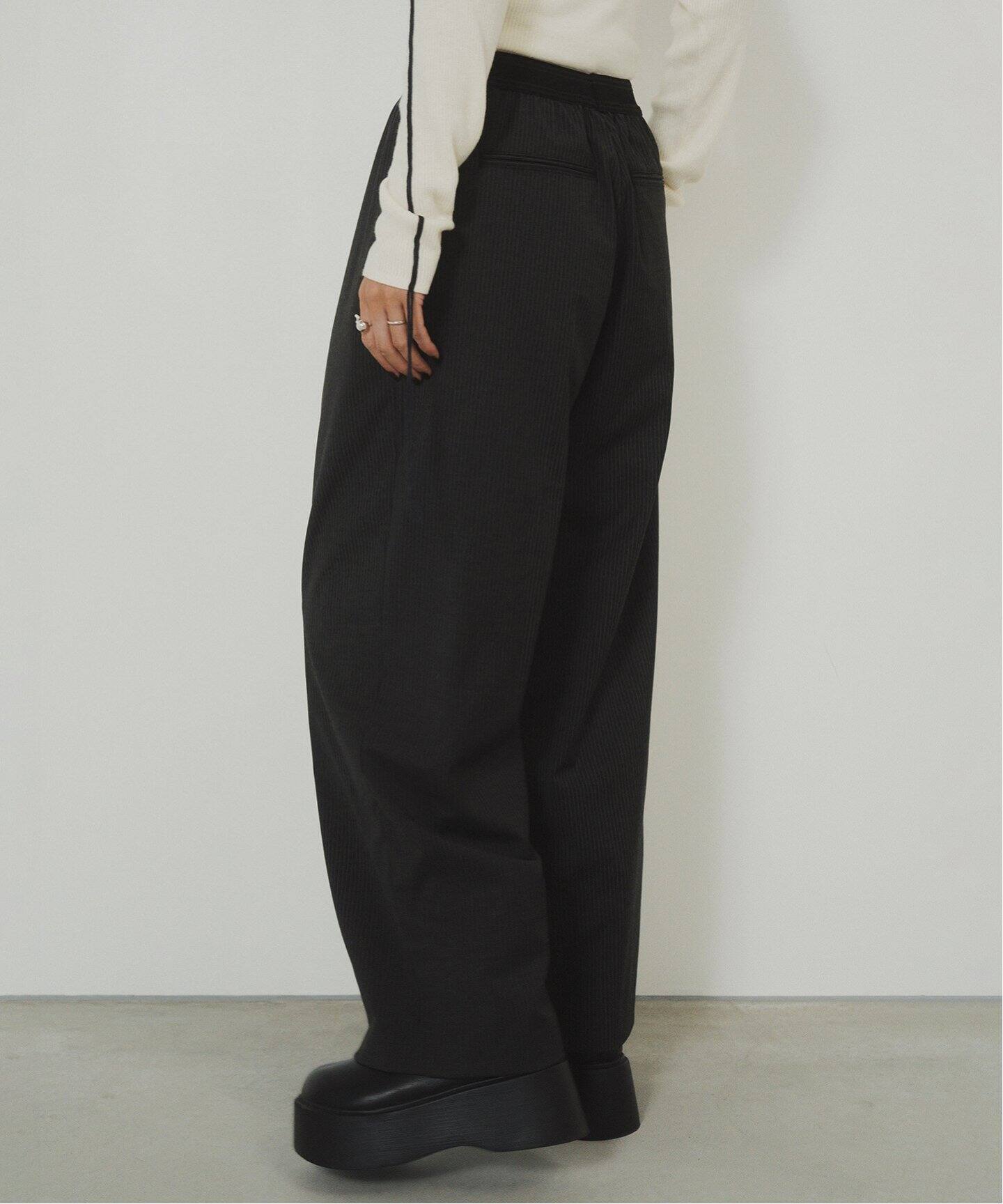 Knuth Marf 別注 one tuck stripe easy slacks（スラックス）｜coaw