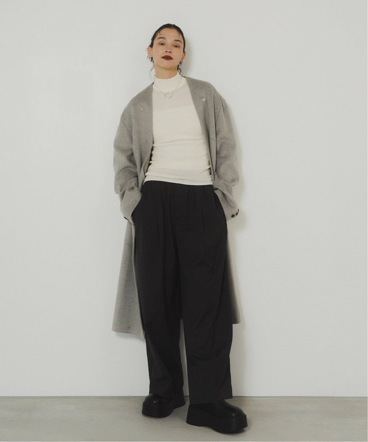 Knuth Marf 別注 one tuck stripe easy slacks（スラックス）｜coaw 